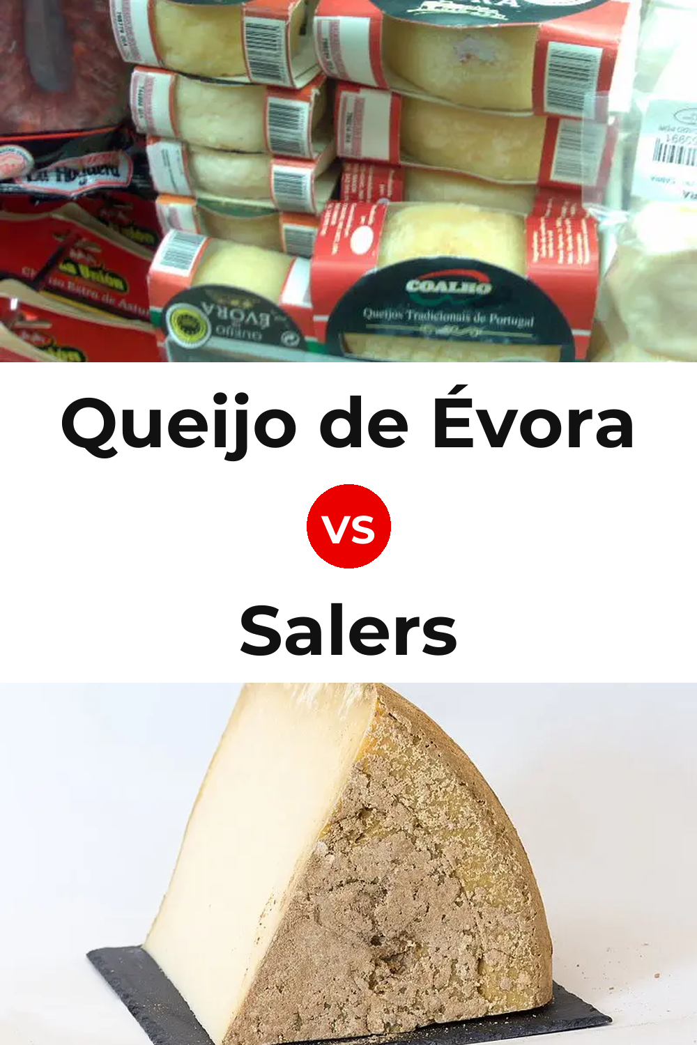 Queijo de Évora vs Salers Cheese Pinterest comparison