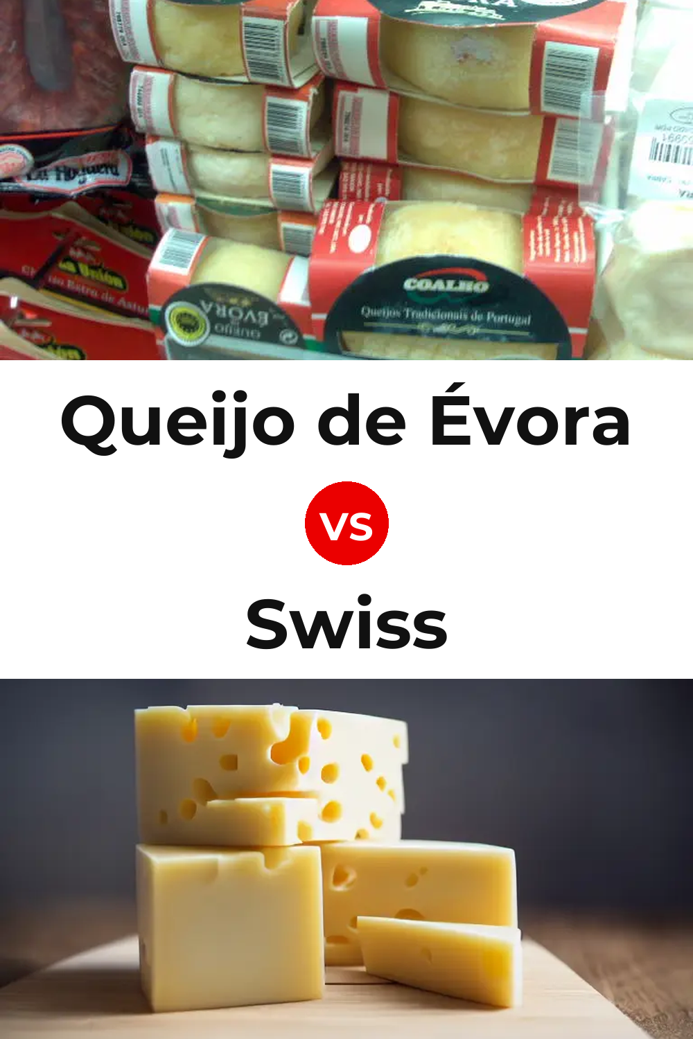 Queijo de Évora vs Swiss Cheese Pinterest comparison