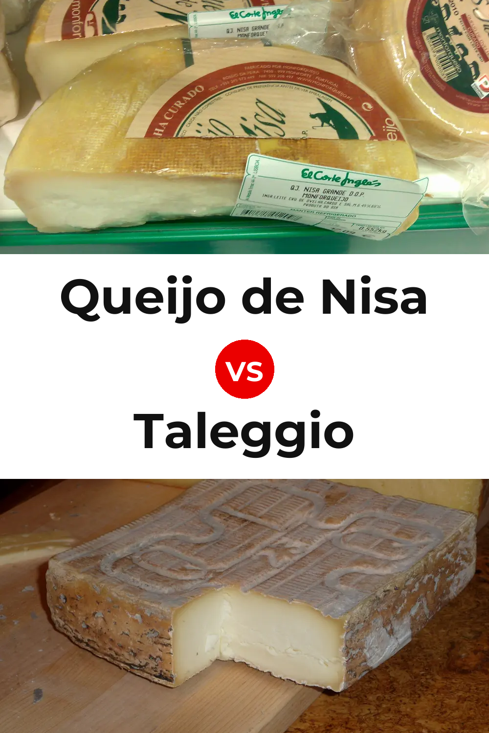 Queijo de Nisa vs Taleggio Cheese Pinterest comparison