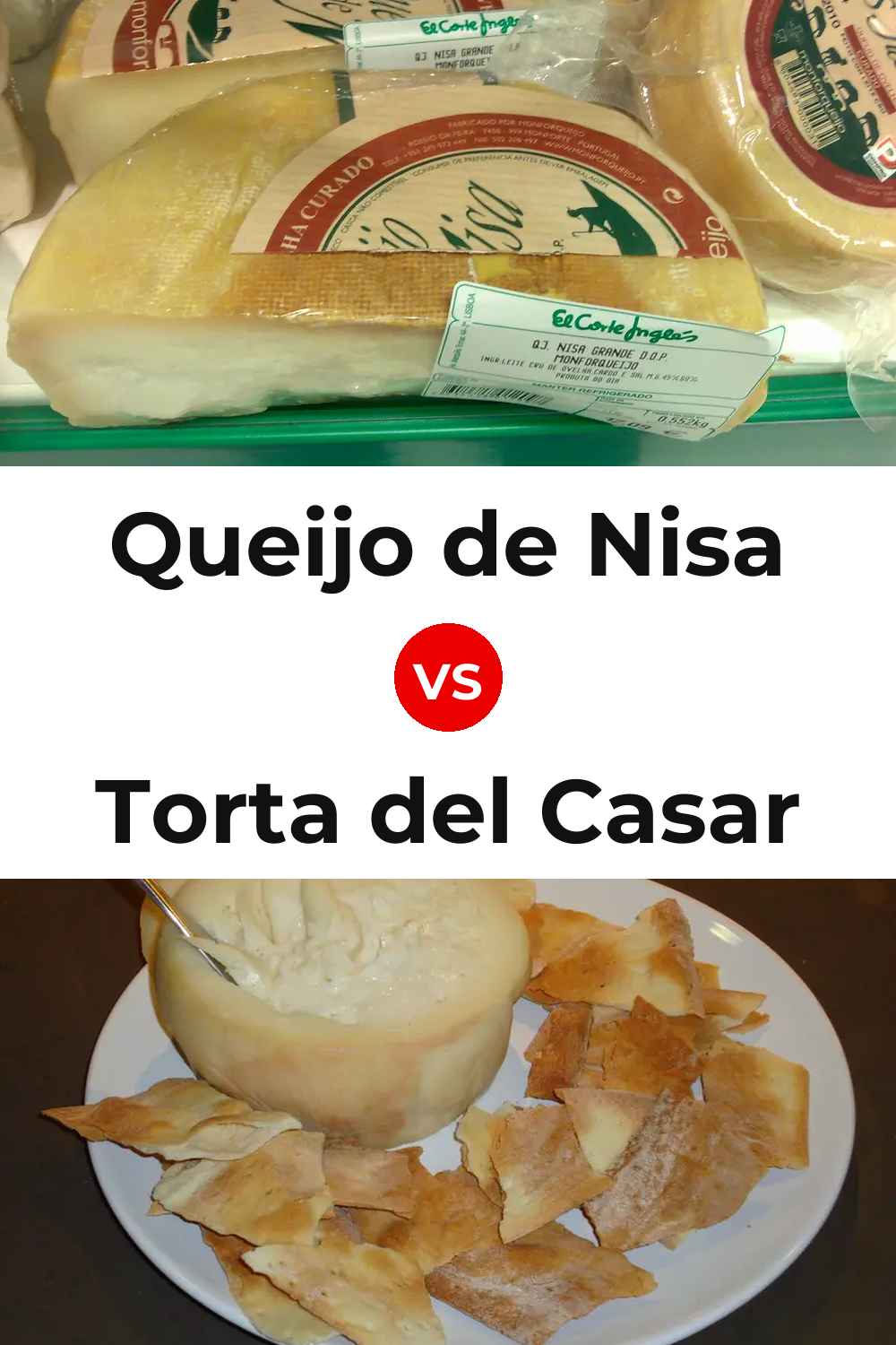 Queijo de Nisa vs Torta del Casar Cheese Pinterest comparison