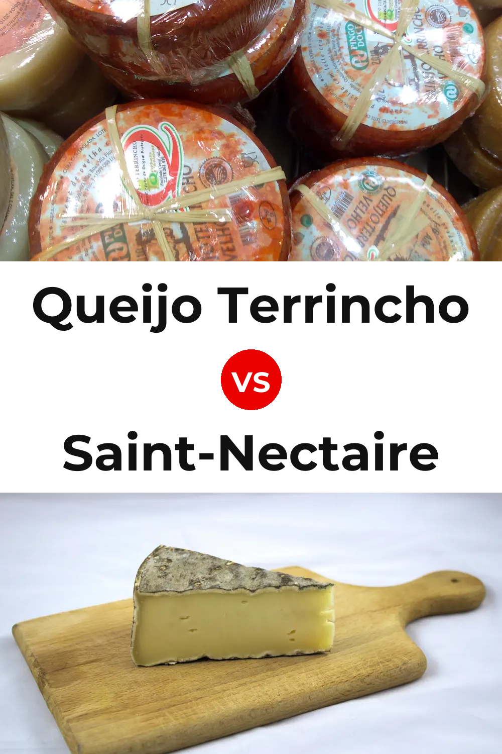 Queijo Terrincho vs Saint-Nectaire Cheese Pinterest comparison