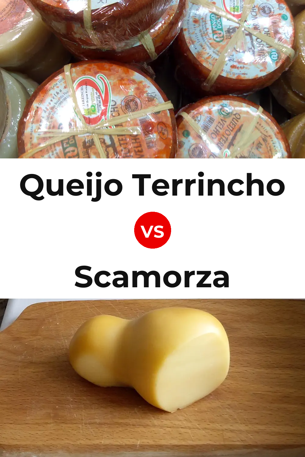 Queijo Terrincho vs Scamorza Cheese Pinterest comparison