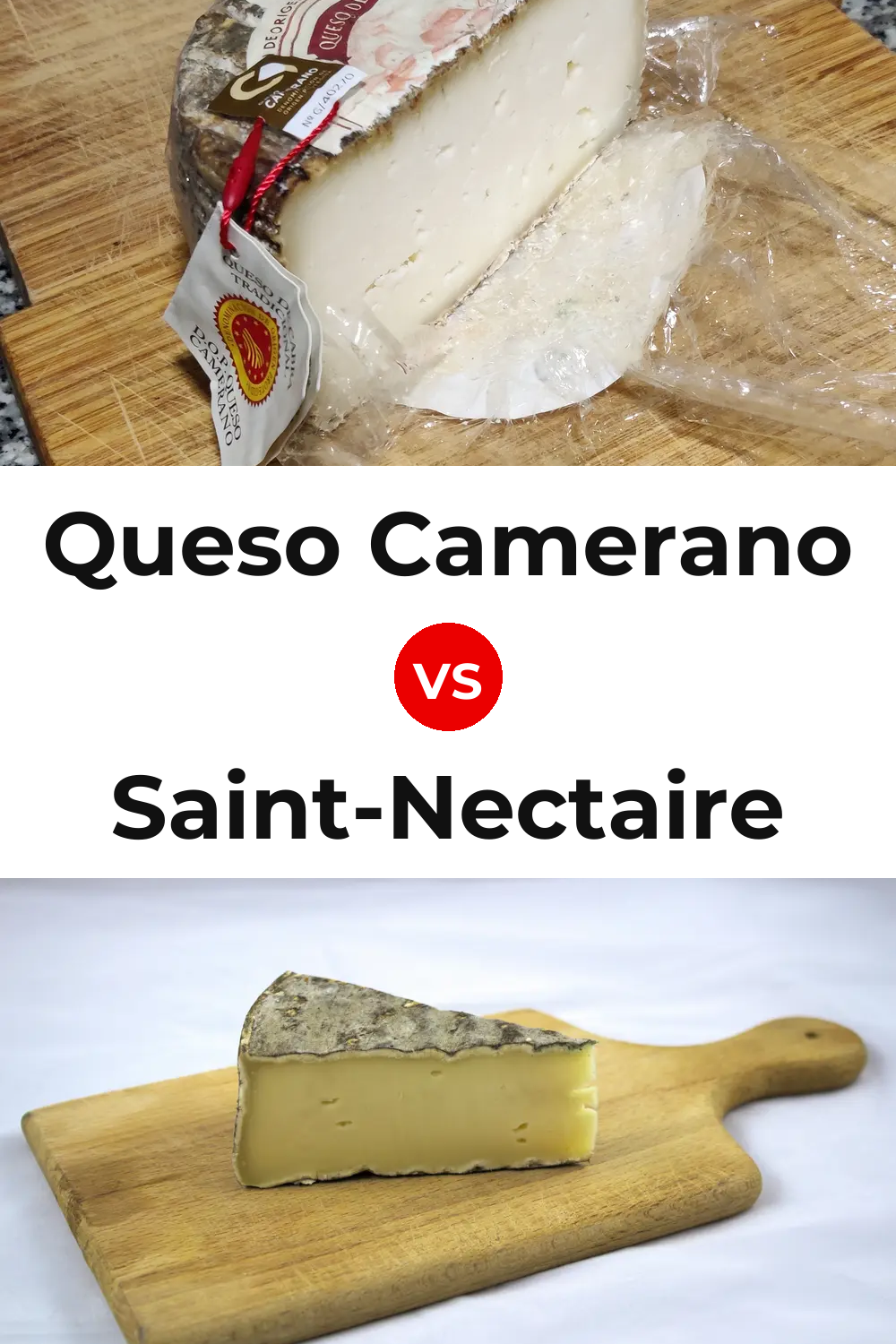 Queso Camerano vs Saint-Nectaire Cheese Pinterest comparison
