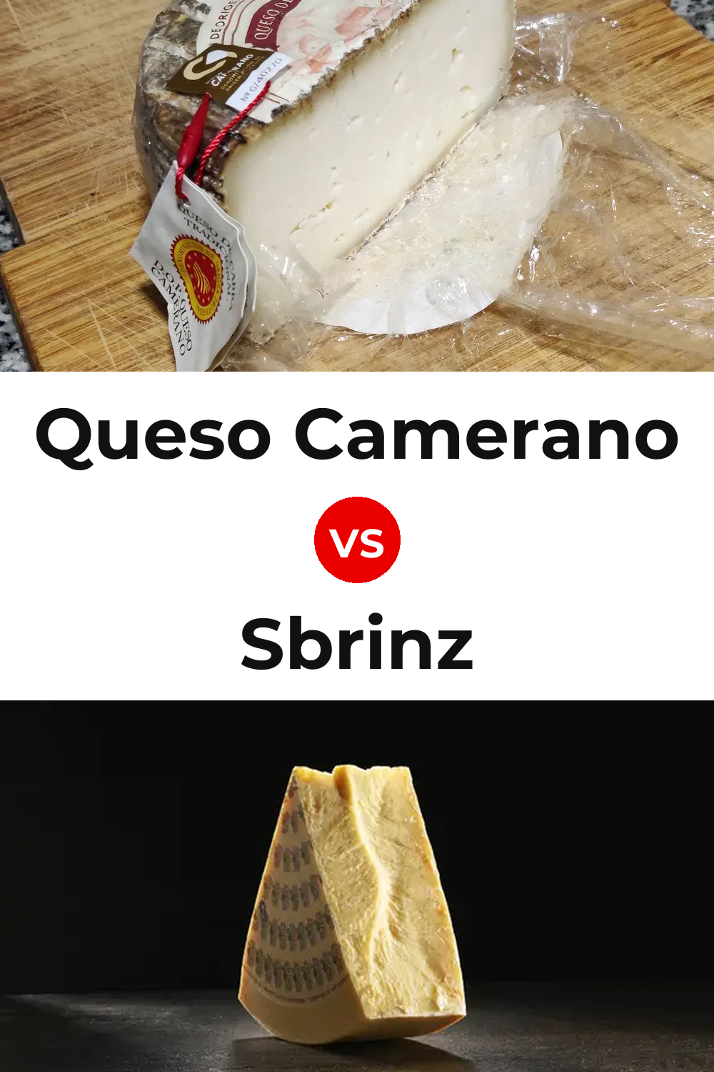 Queso Camerano vs Sbrinz Cheese Pinterest comparison