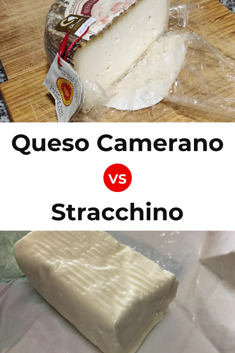 Queso Camerano vs Stracchino Cheese Pinterest comparison