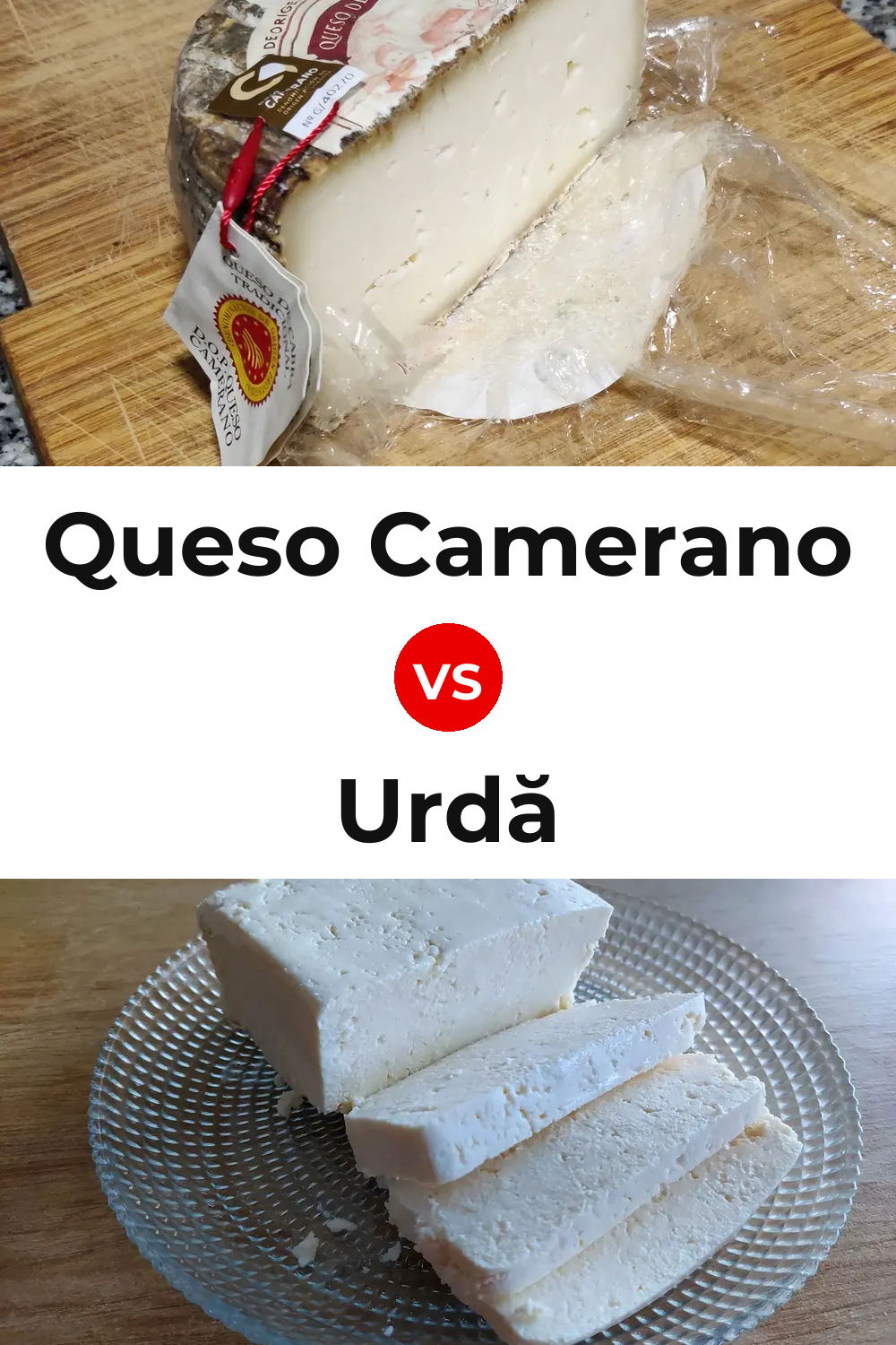 Queso Camerano vs Urdă Cheese Pinterest comparison