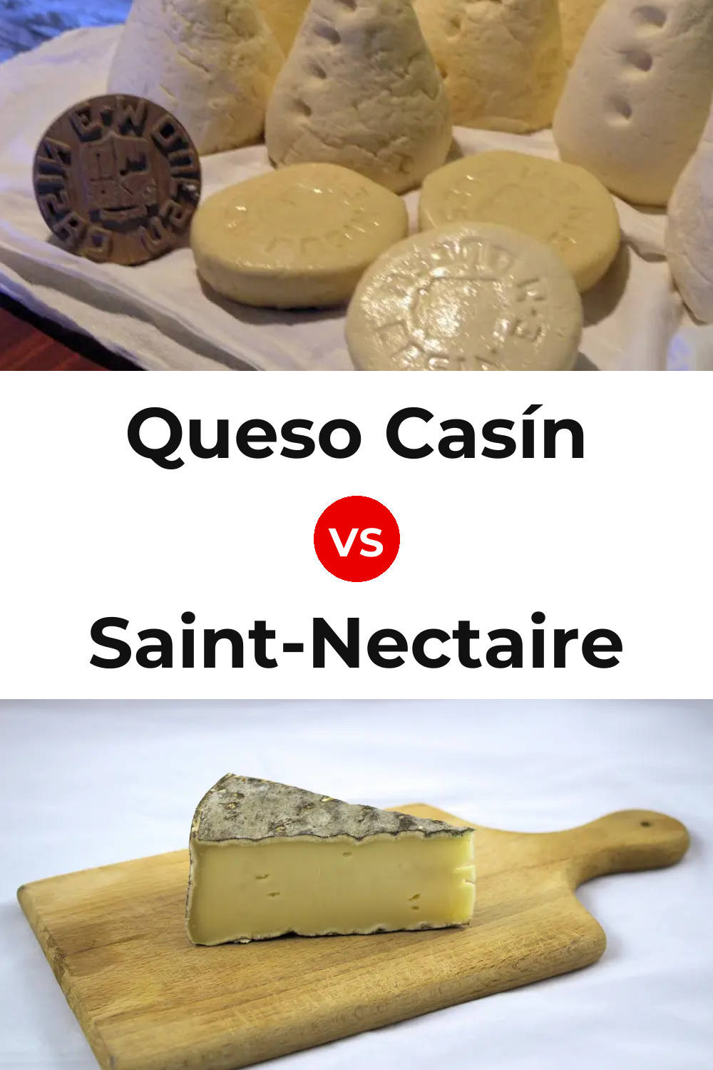 Queso Casín vs Saint-Nectaire Cheese Pinterest comparison