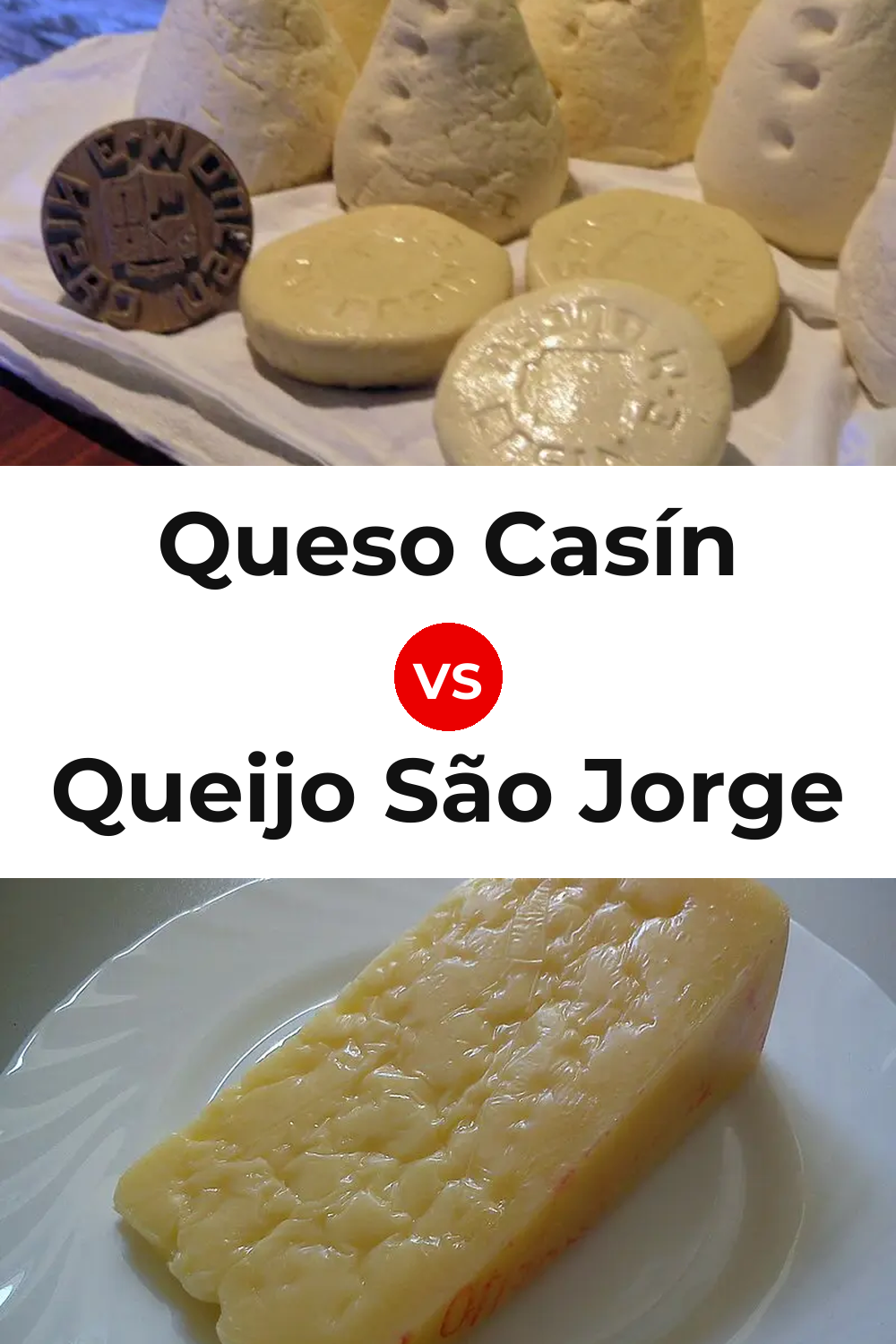 Queso Casín vs Queijo São Jorge Pinterest comparison