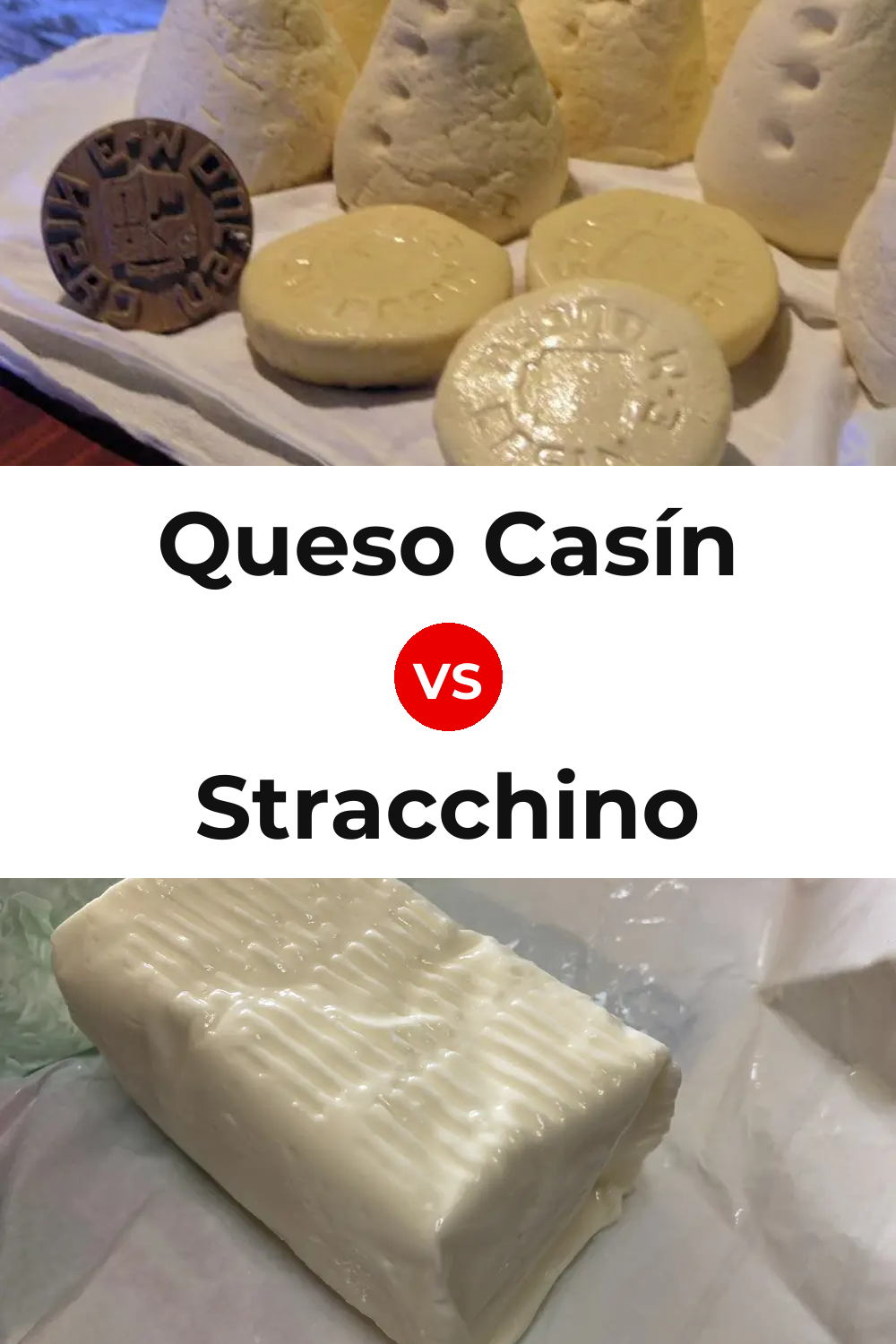 Queso Casín vs Stracchino Cheese Pinterest comparison