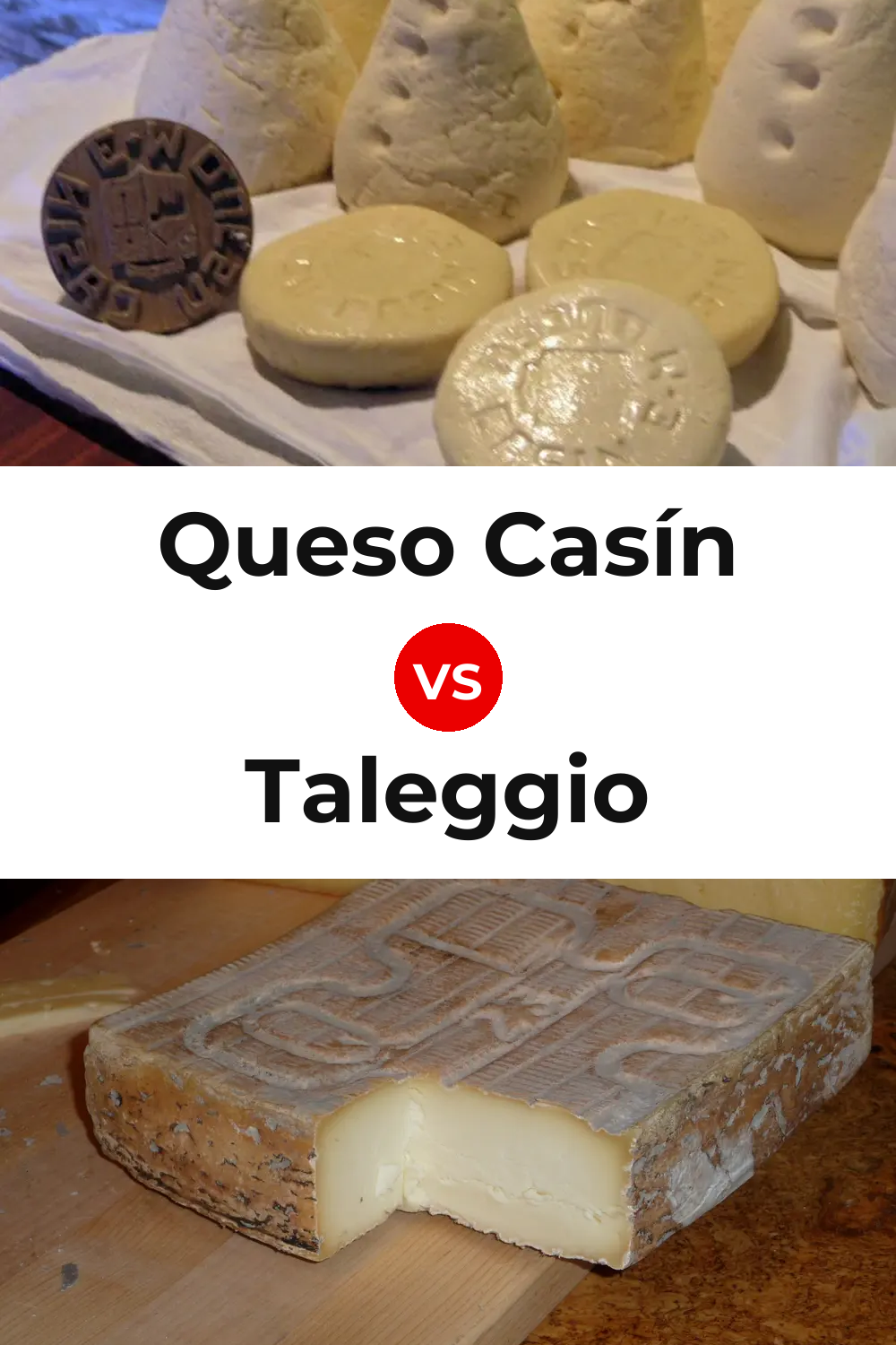 Queso Casín vs Taleggio Cheese Pinterest comparison