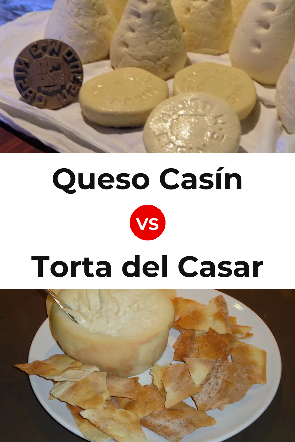 Queso Casín vs Torta del Casar Cheese Pinterest comparison