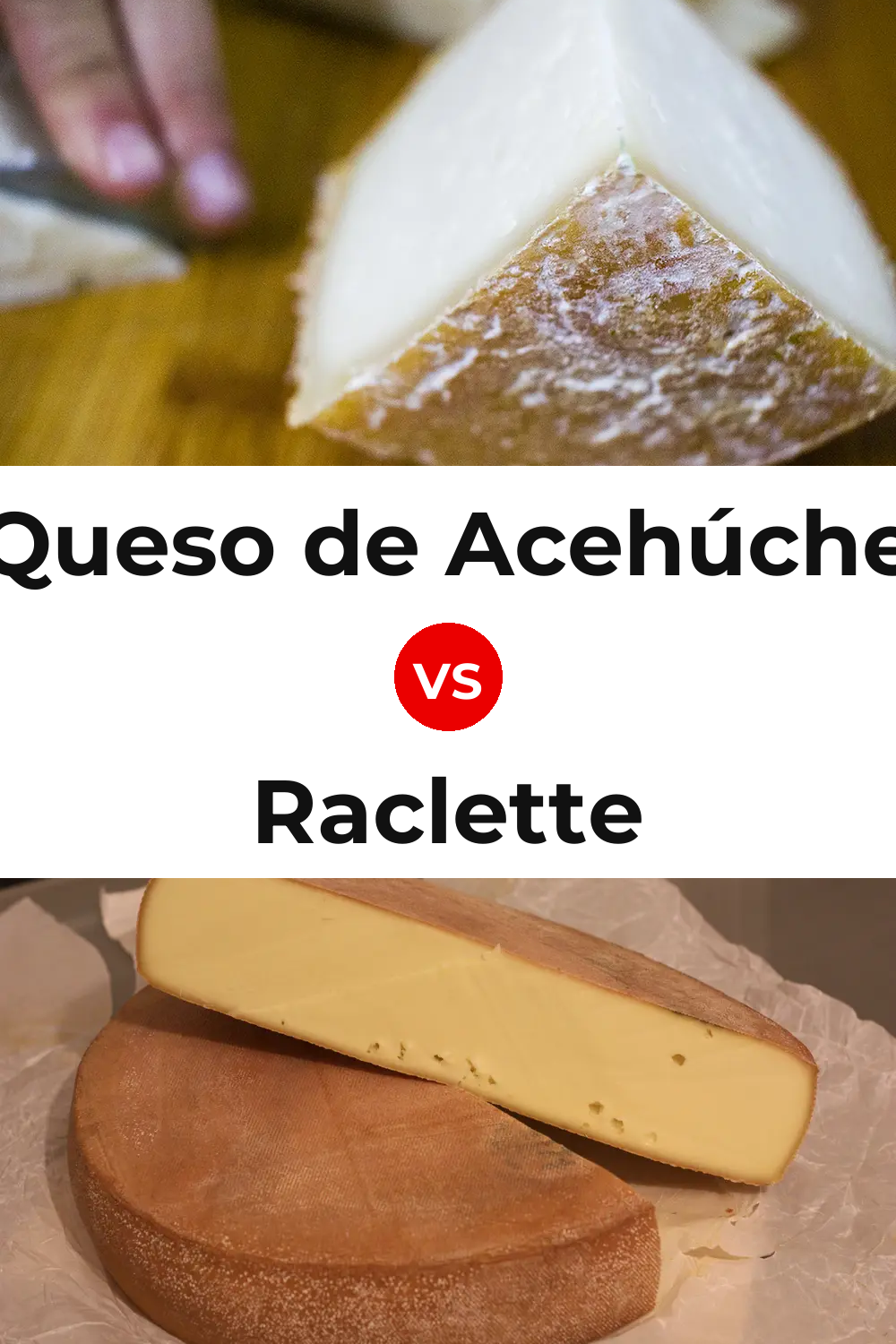 Queso de Acehúche vs Raclette Cheese Pinterest comparison