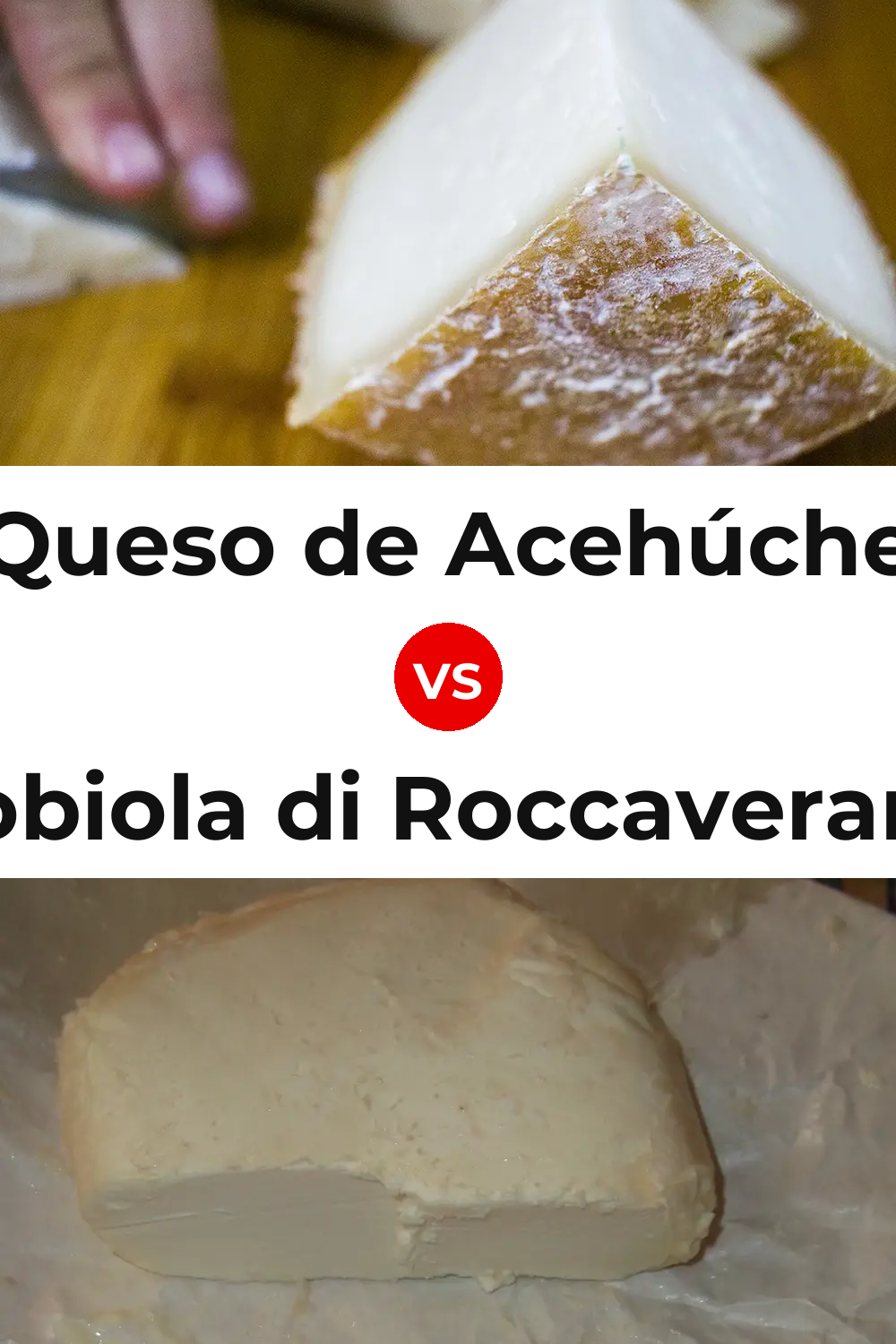 Queso de Acehúche vs Robiola di Roccaverano Cheese Pinterest comparison