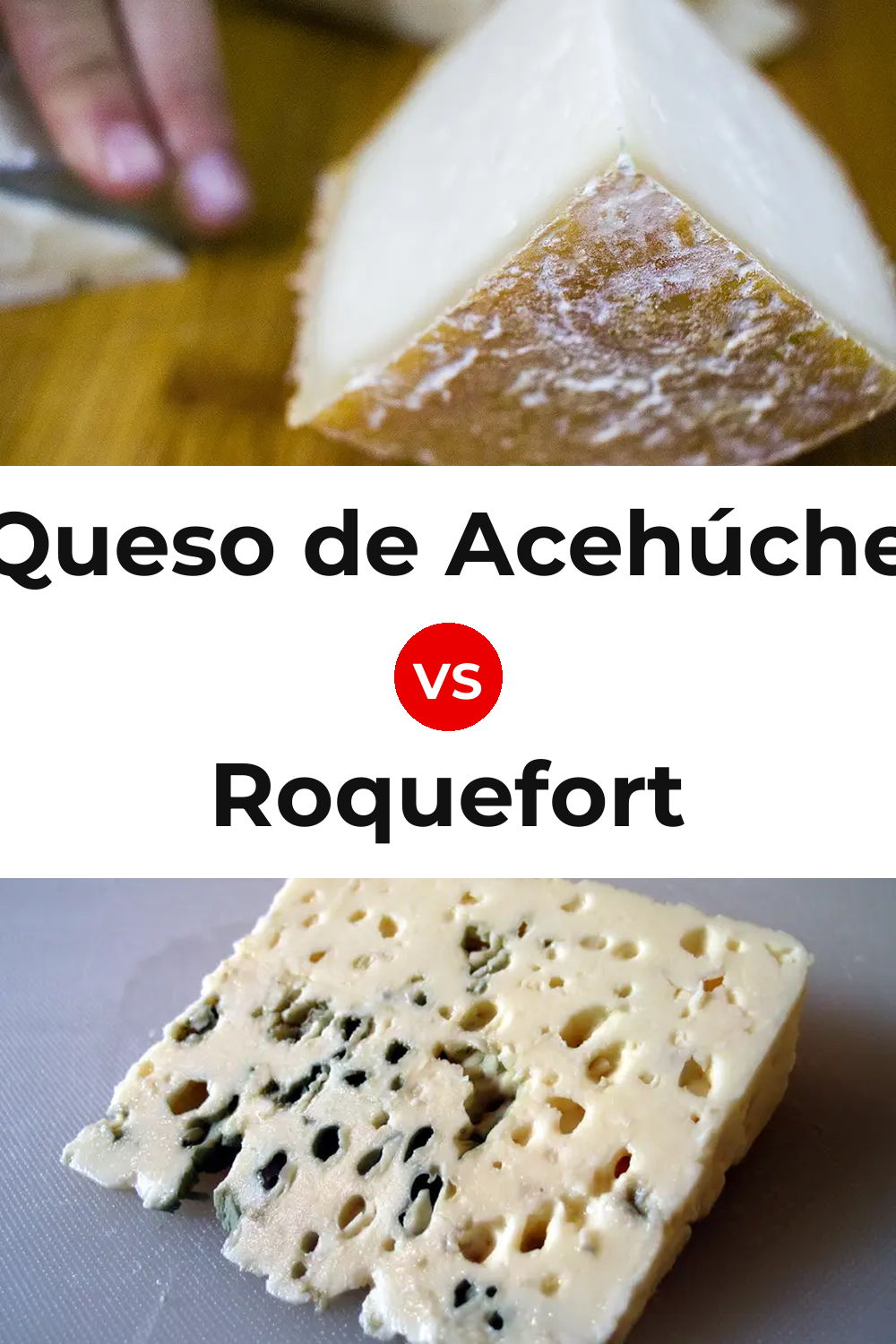 Queso de Acehúche vs Roquefort Cheese Pinterest comparison