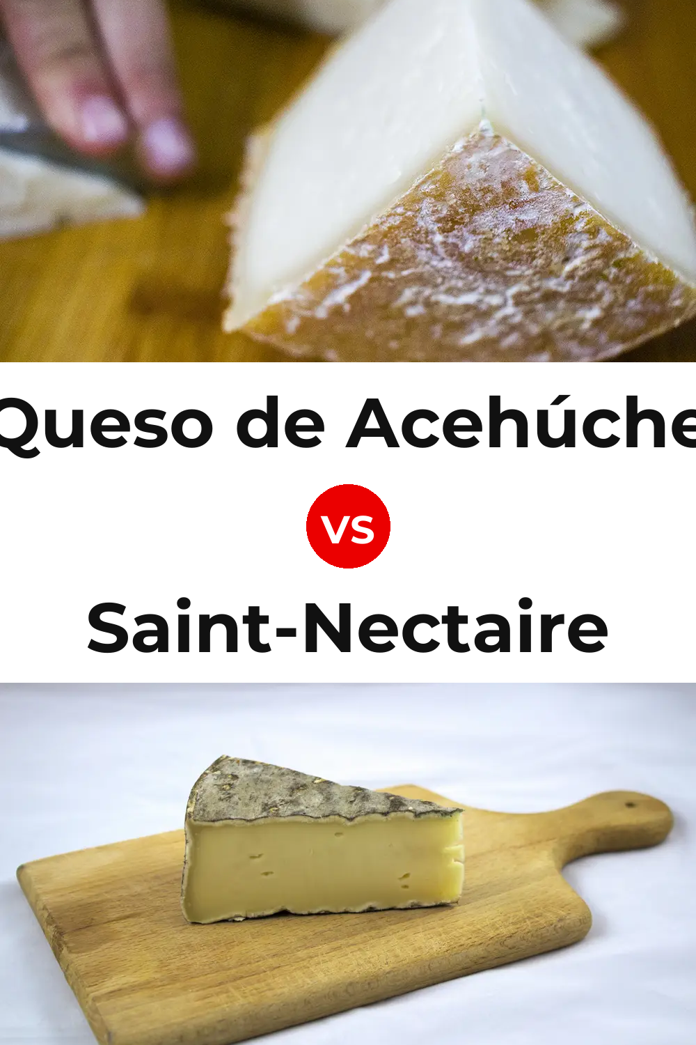 Queso de Acehúche vs Saint-Nectaire Cheese Pinterest comparison