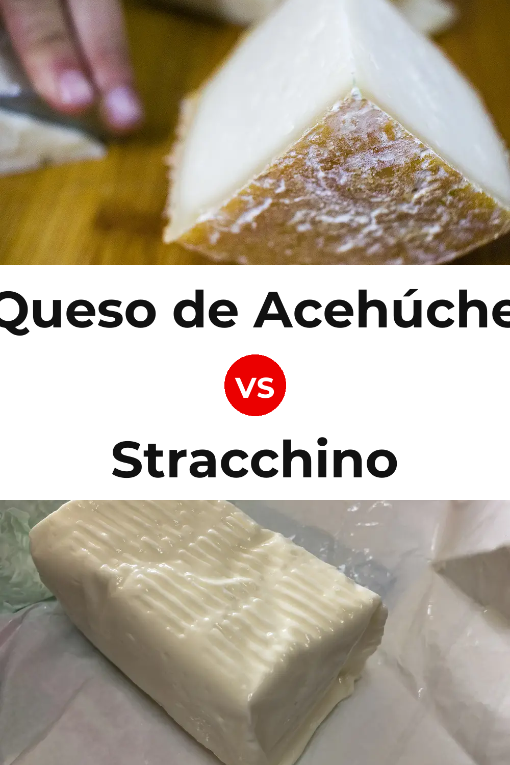 Queso de Acehúche vs Stracchino Cheese Pinterest comparison