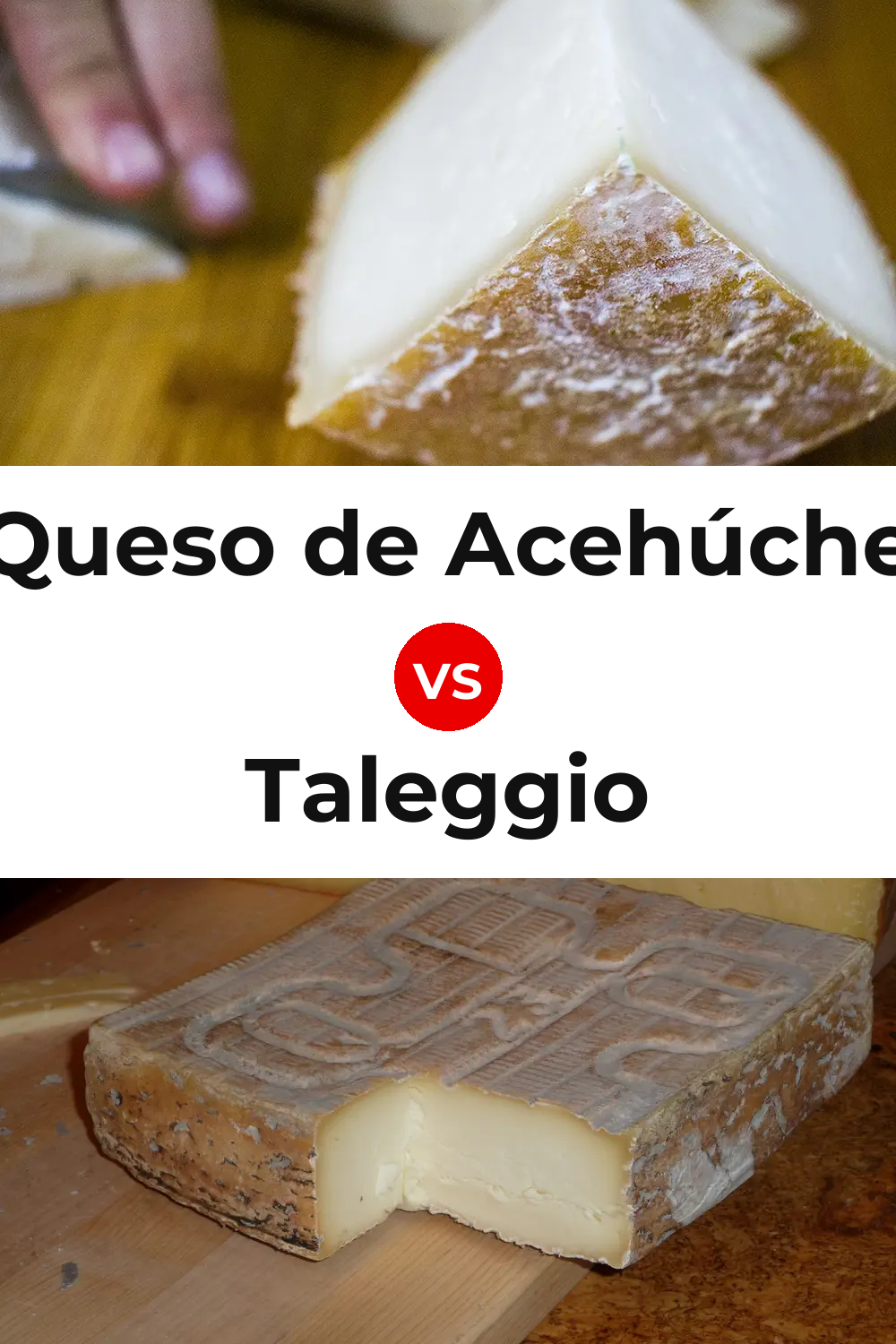 Queso de Acehúche vs Taleggio Cheese Pinterest comparison