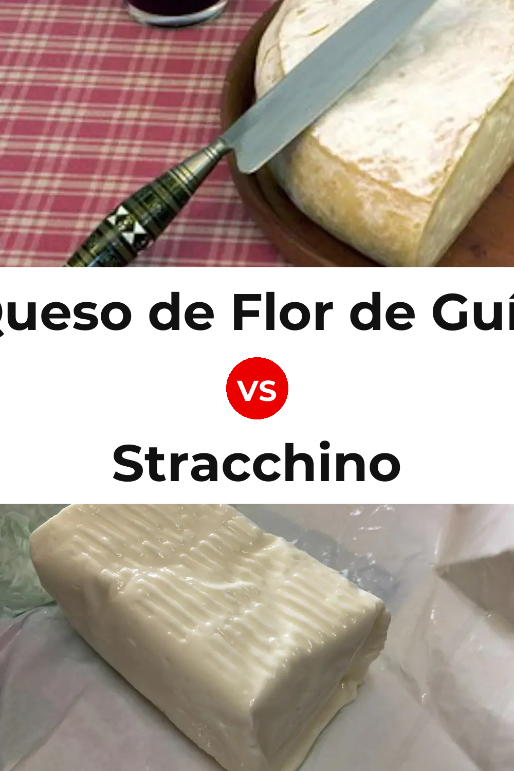 Queso de Flor de Guía vs Stracchino Cheese Pinterest comparison