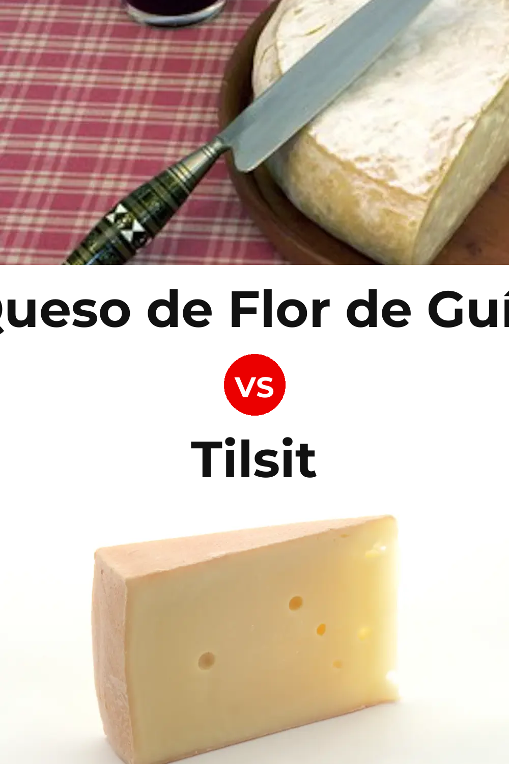 Queso de Flor de Guía vs Tilsit Cheese Pinterest comparison