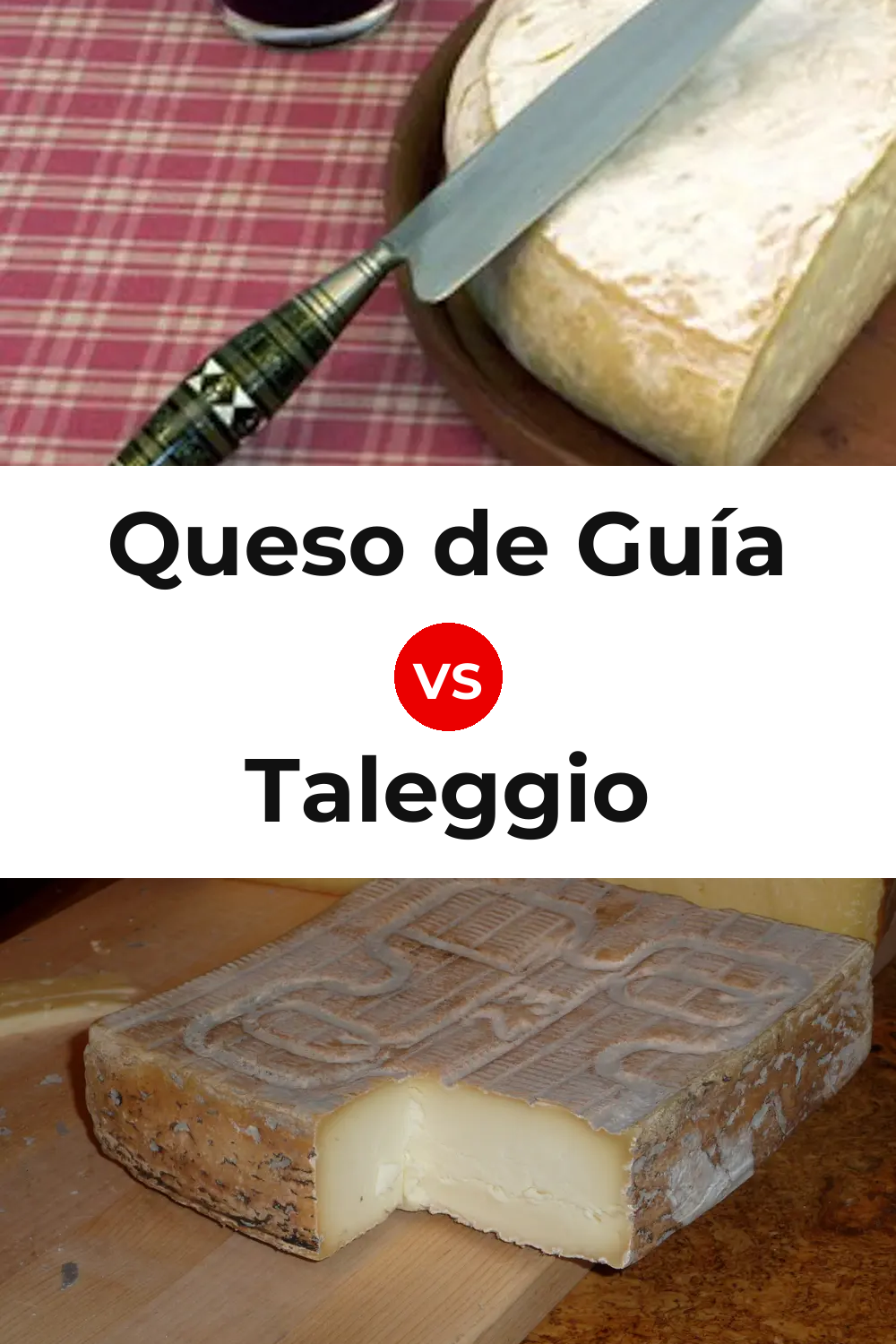 Queso de Guía vs Taleggio Cheese Pinterest comparison