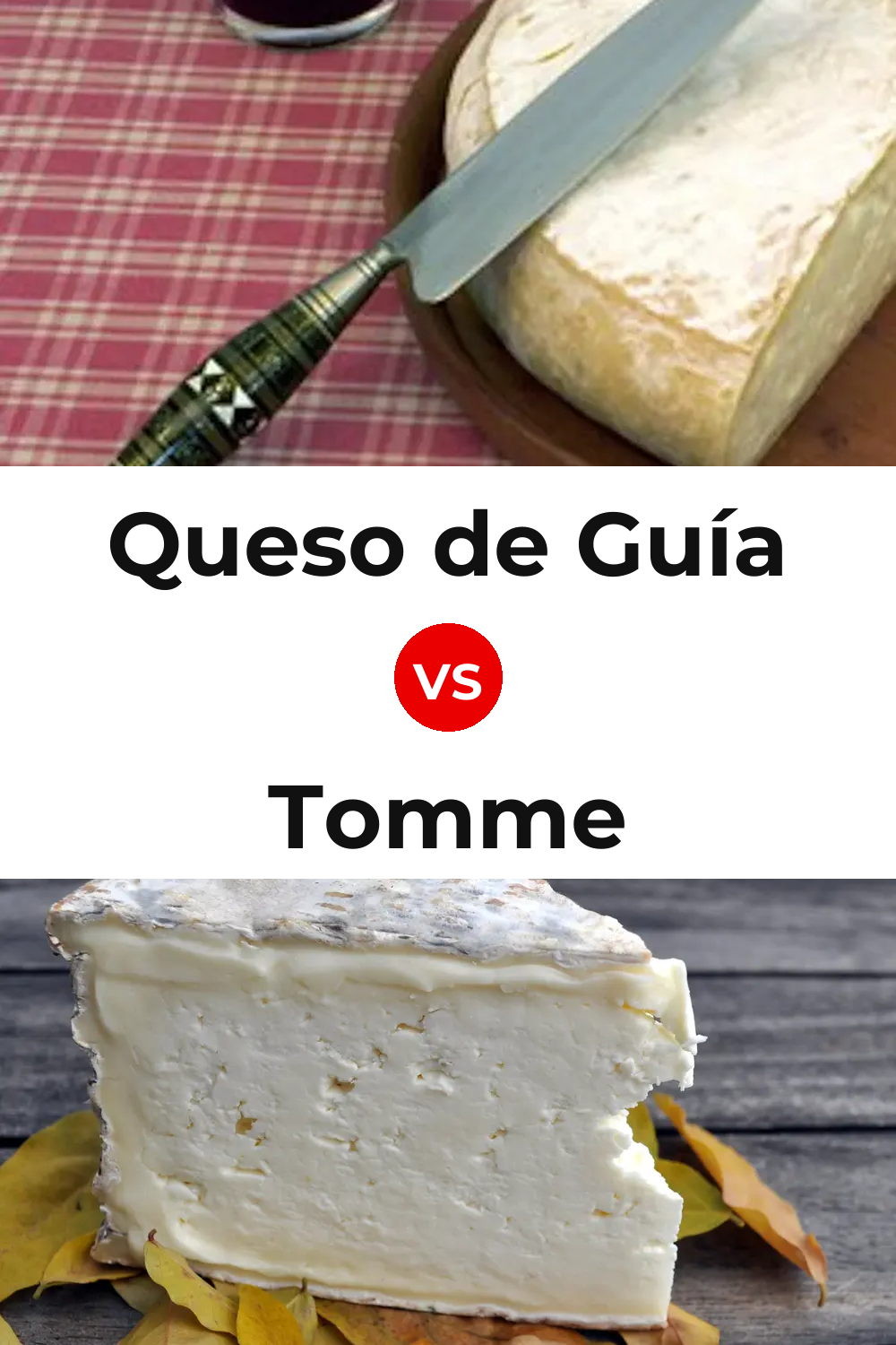 Queso de Guía vs Tomme Cheese Pinterest comparison