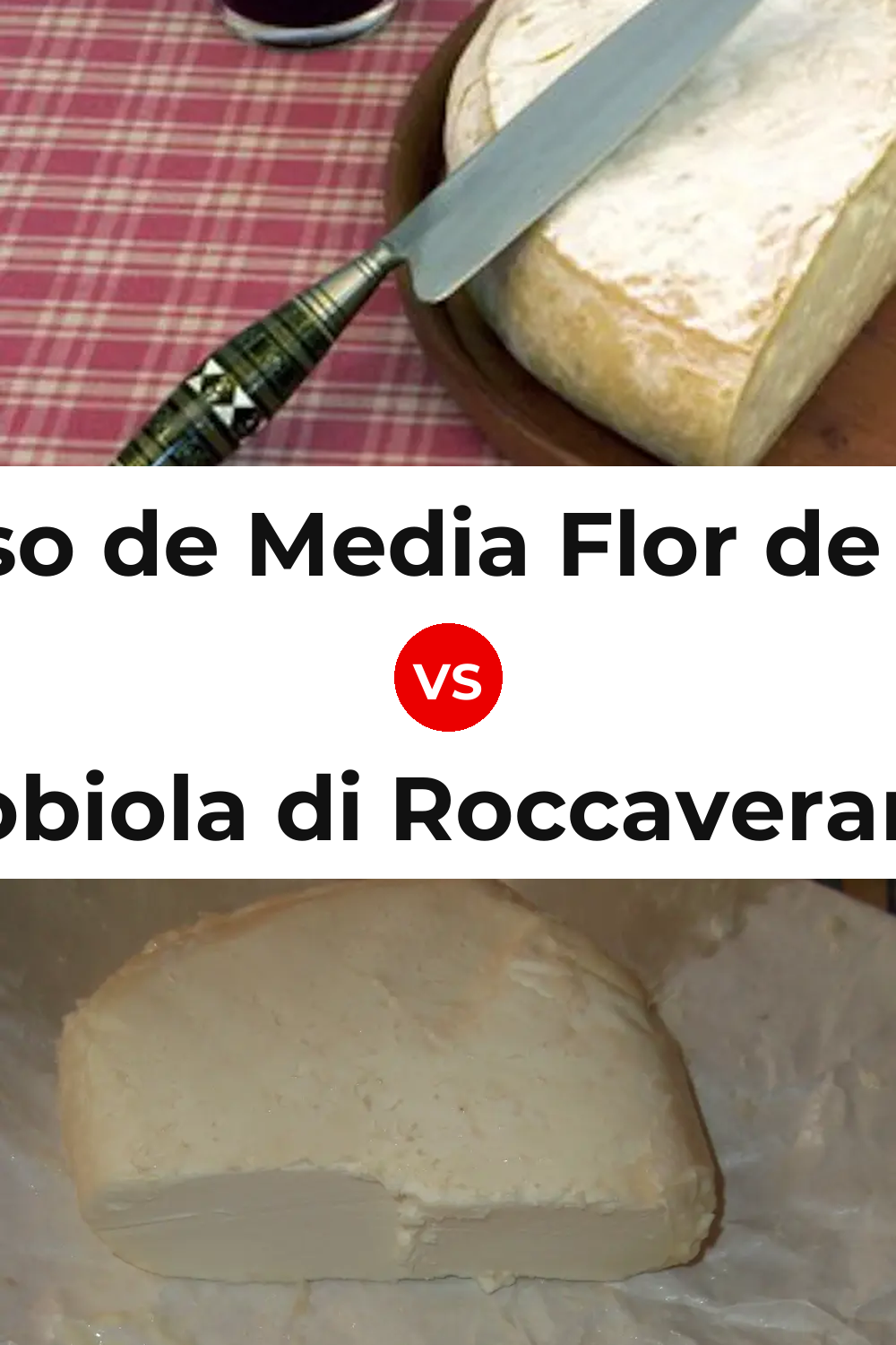 Queso de Media Flor de Guía vs Robiola di Roccaverano Cheese Pinterest comparison