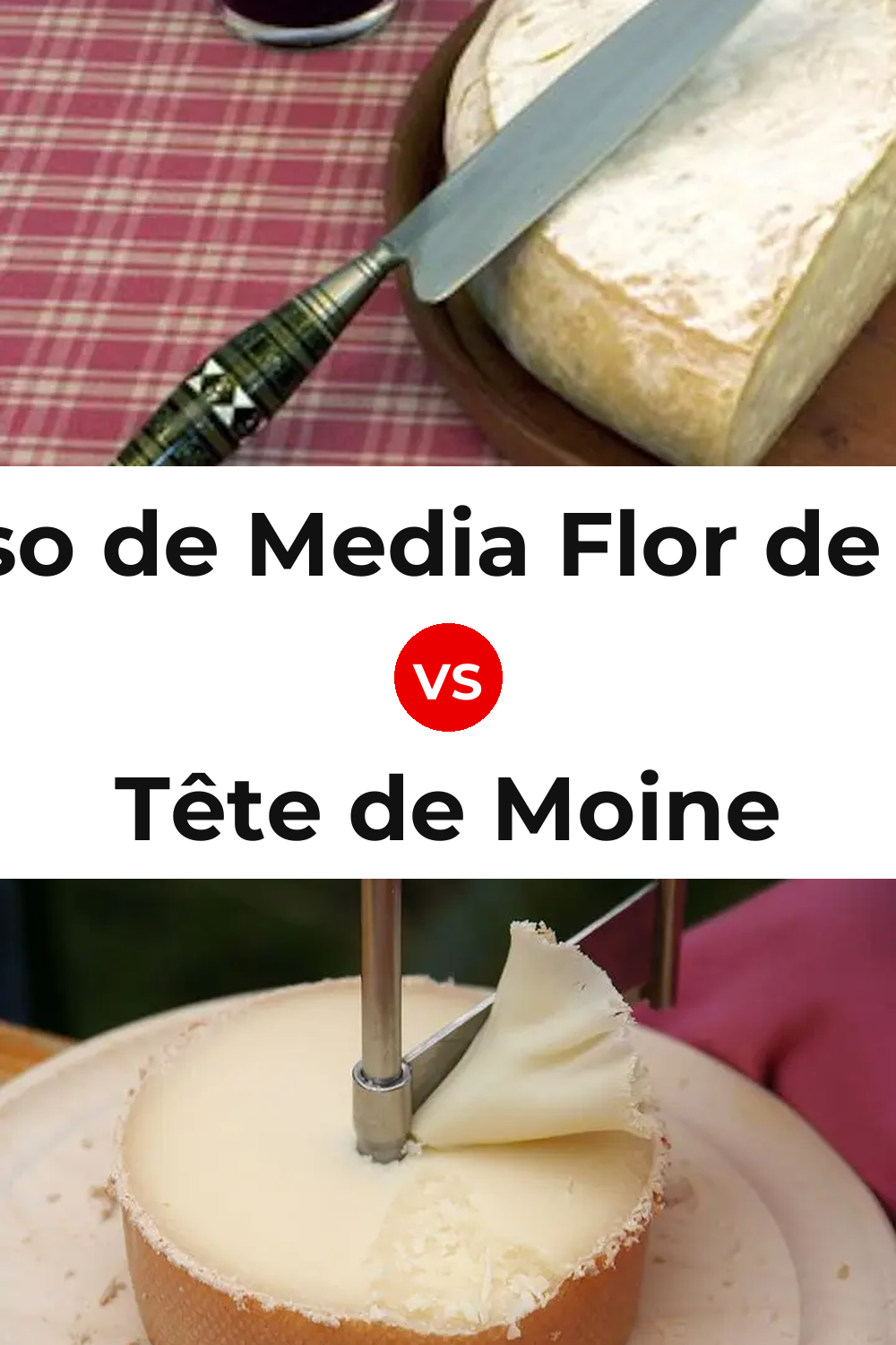 Queso de Media Flor de Guía vs Tête de Moine Cheese Pinterest comparison