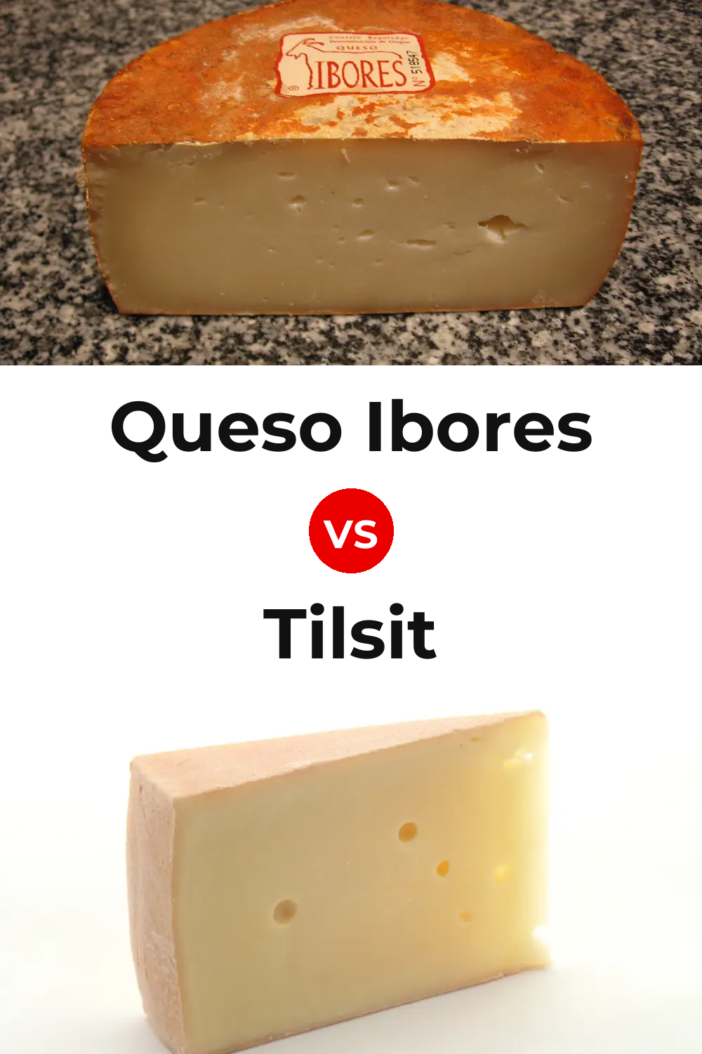 Queso Ibores vs Tilsit Cheese Pinterest comparison
