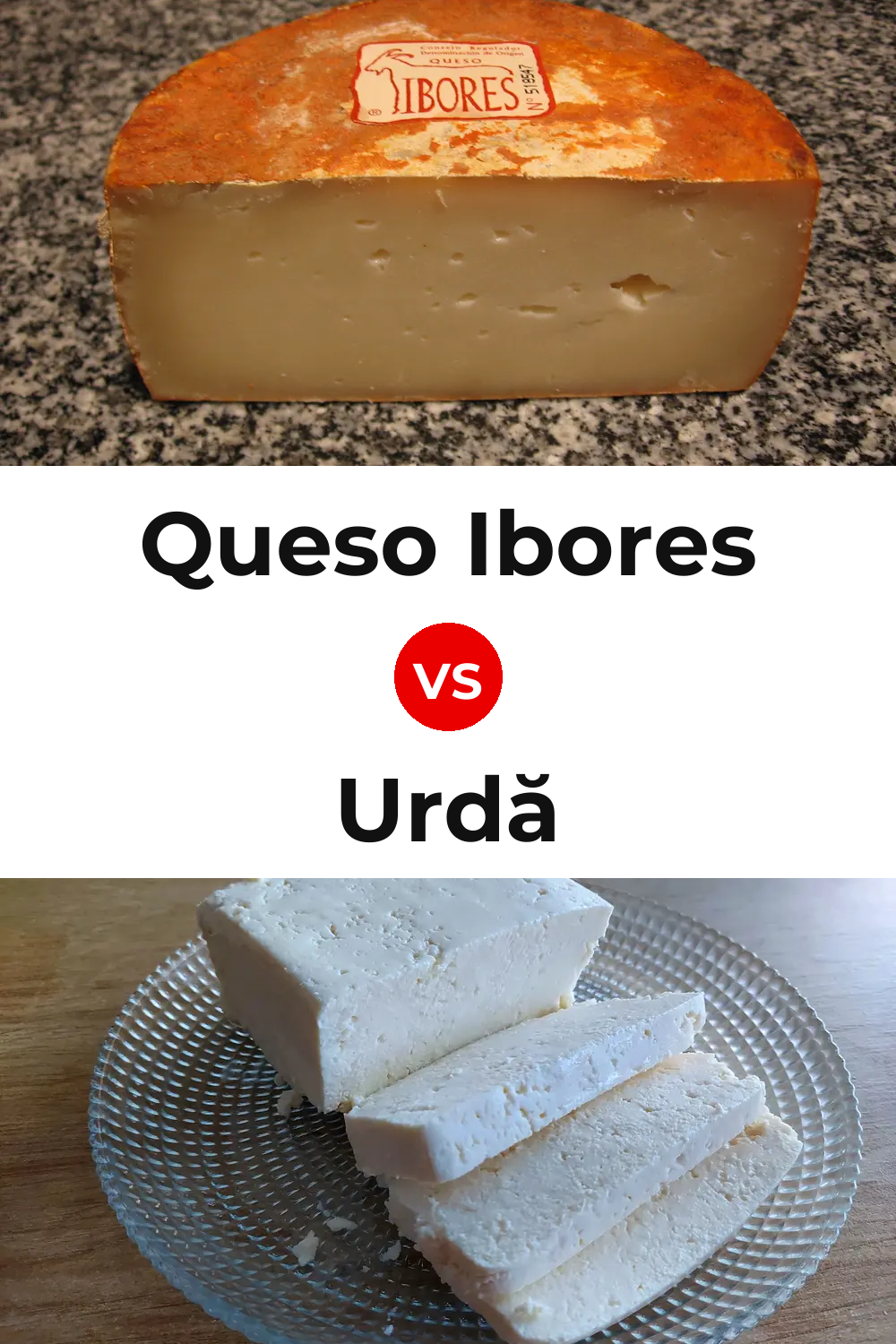 Queso Ibores vs Urdă Cheese Pinterest comparison