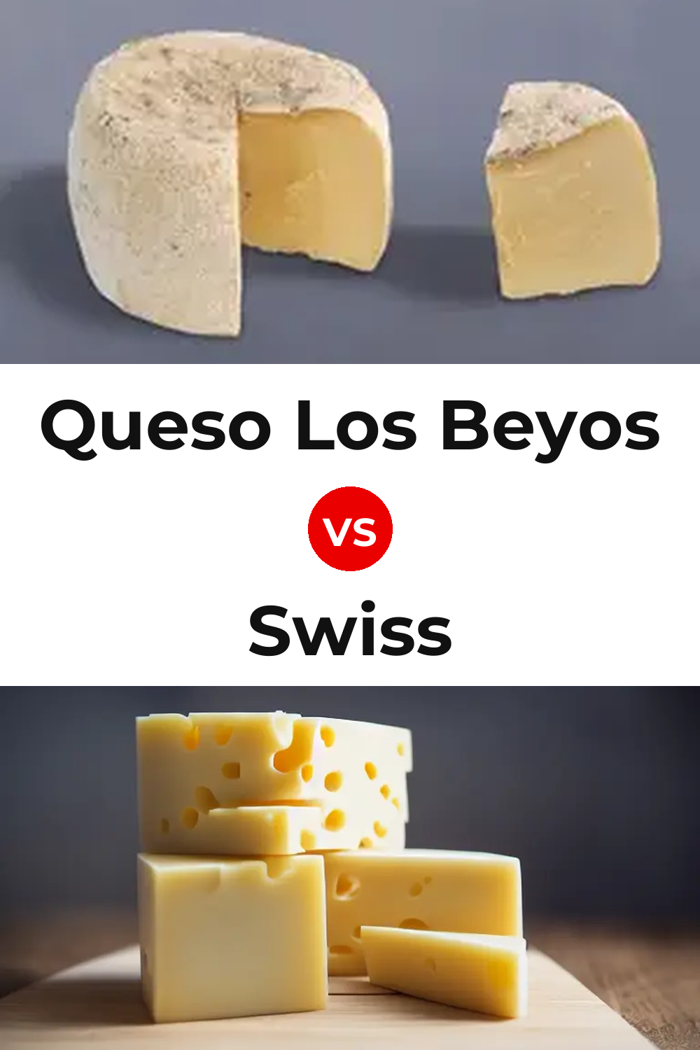 Queso Los Beyos vs Swiss Cheese Pinterest comparison