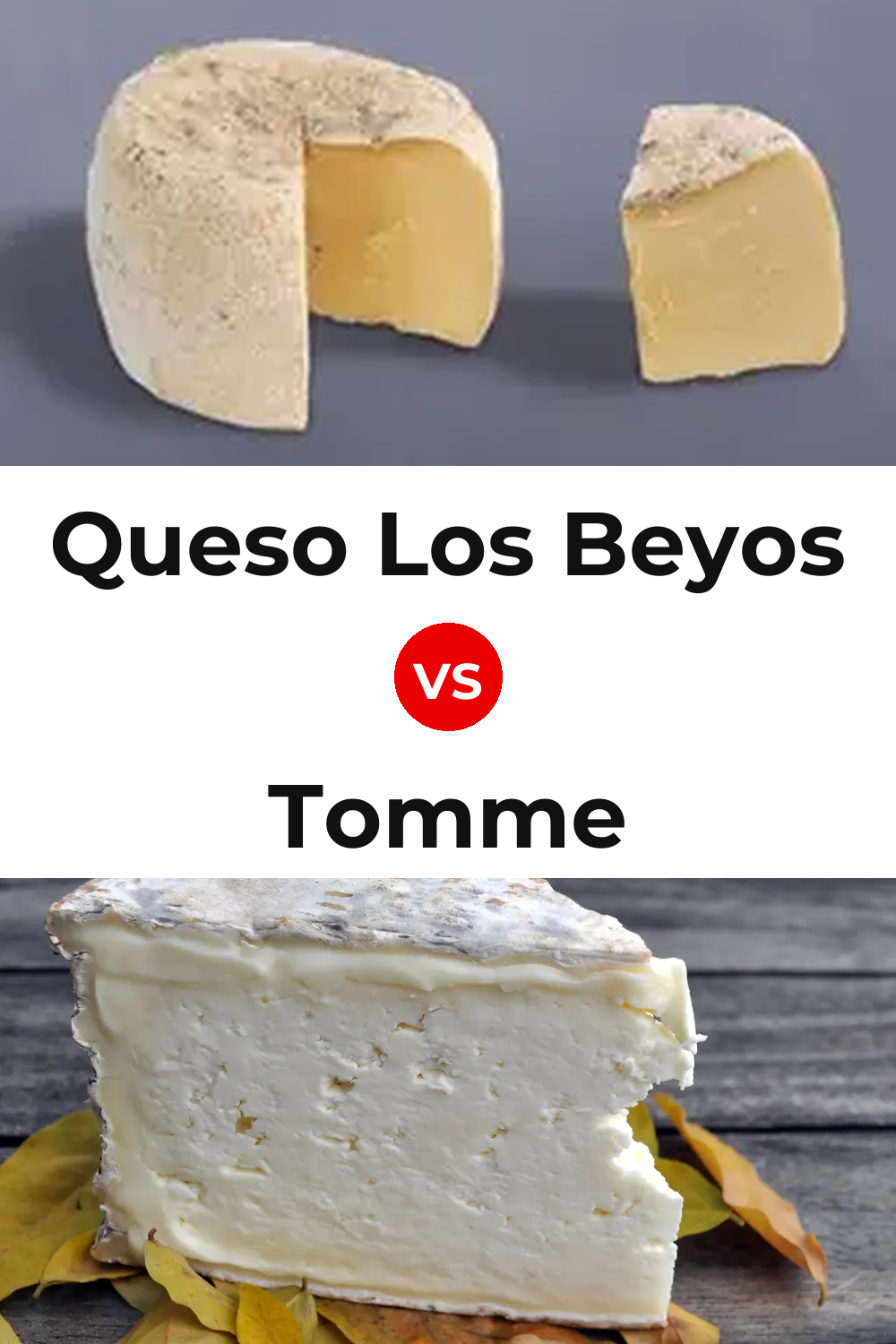 Queso Los Beyos vs Tomme Cheese Pinterest comparison