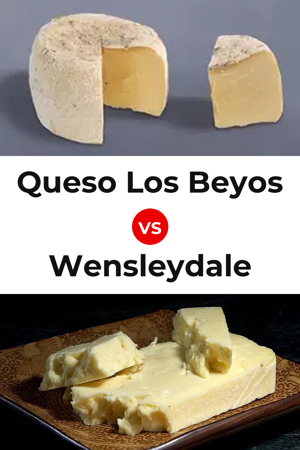 Queso Los Beyos vs Wensleydale Cheese Pinterest comparison