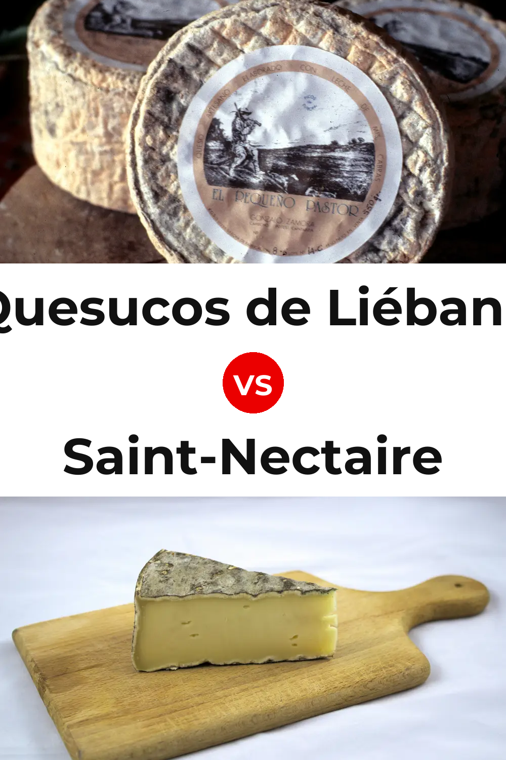 Quesucos de Liébana Cheese vs Saint-Nectaire Cheese Pinterest comparison