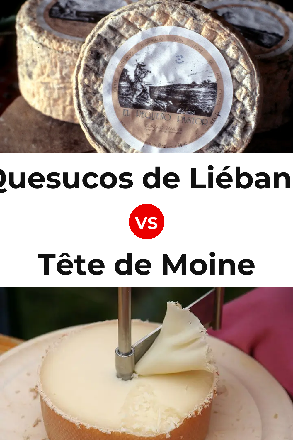 Quesucos de Liébana Cheese vs Tête de Moine Cheese Pinterest comparison
