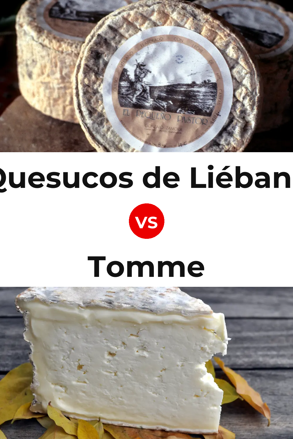 Quesucos de Liébana Cheese vs Tomme Cheese Pinterest comparison