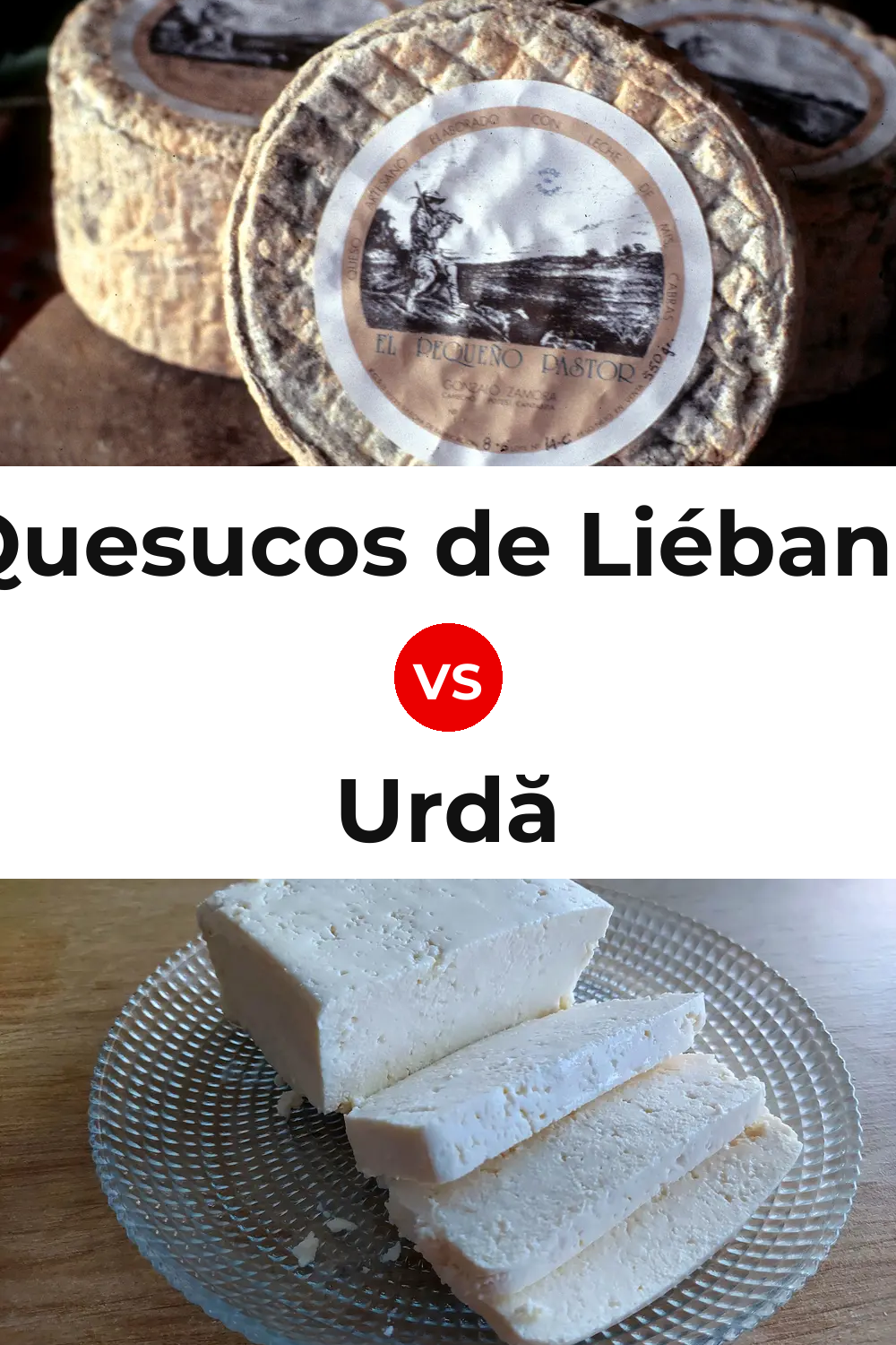 Quesucos de Liébana Cheese vs Urdă Cheese Pinterest comparison