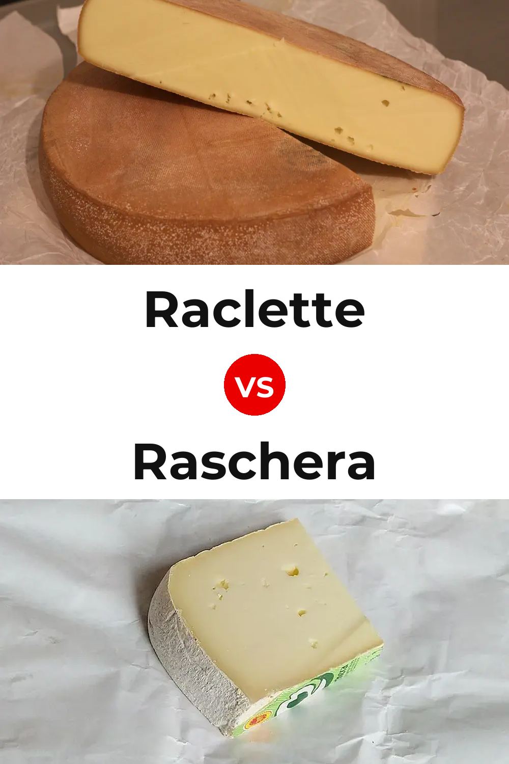 Raclette Cheese vs Raschera Cheese Pinterest comparison