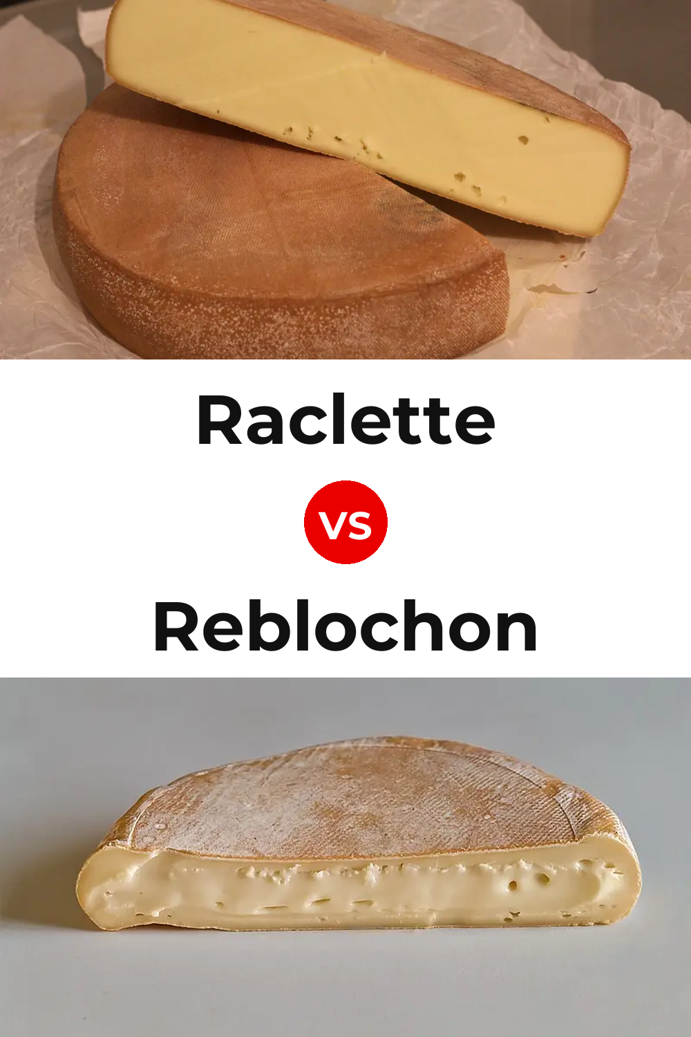 Raclette Cheese vs Reblochon Cheese Pinterest comparison