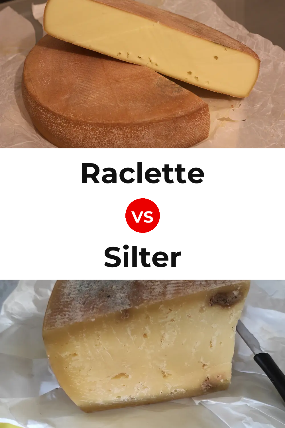 Raclette Cheese vs Silter Cheese Pinterest comparison