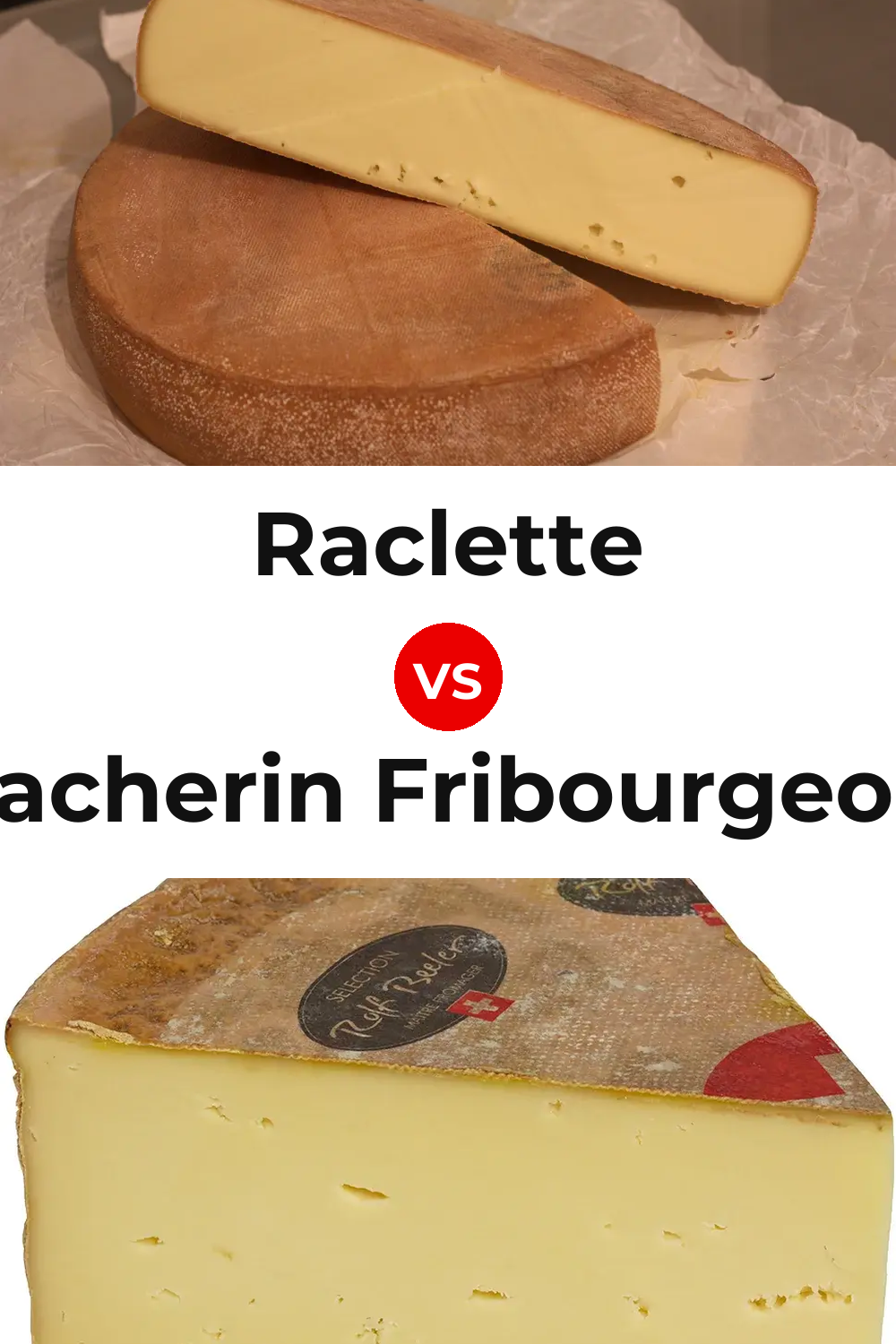 Raclette Cheese vs Vacherin Fribourgeois Cheese Pinterest comparison