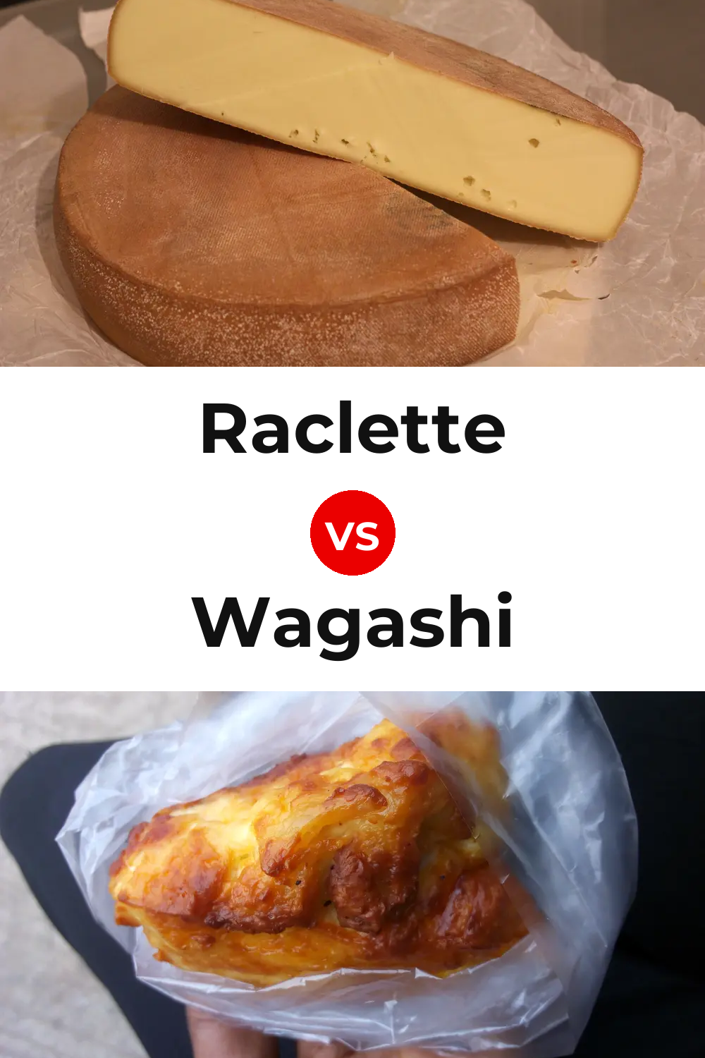 Raclette Cheese vs Wagashi Cheese Pinterest comparison