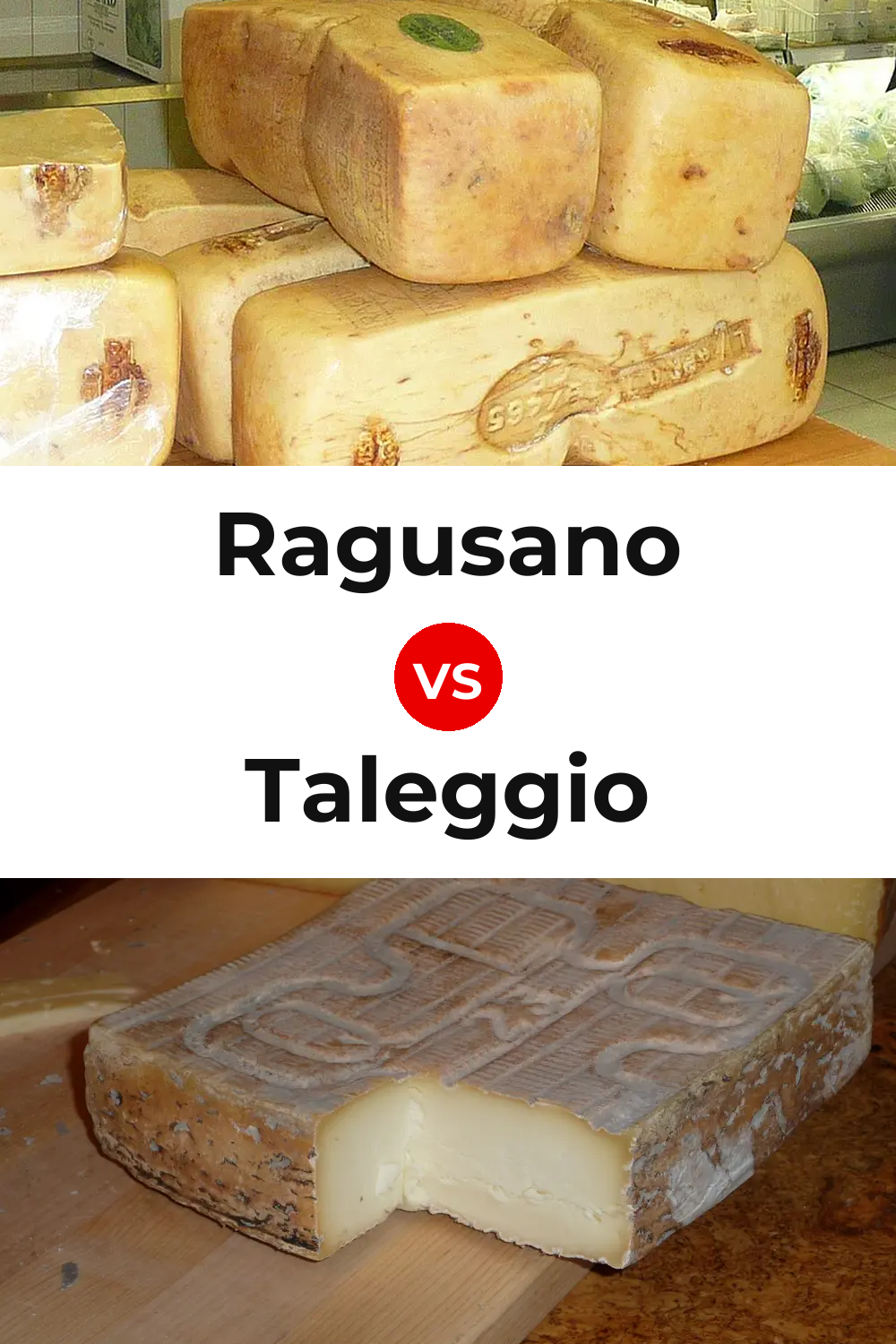 Ragusano Cheese vs Taleggio Cheese Pinterest comparison