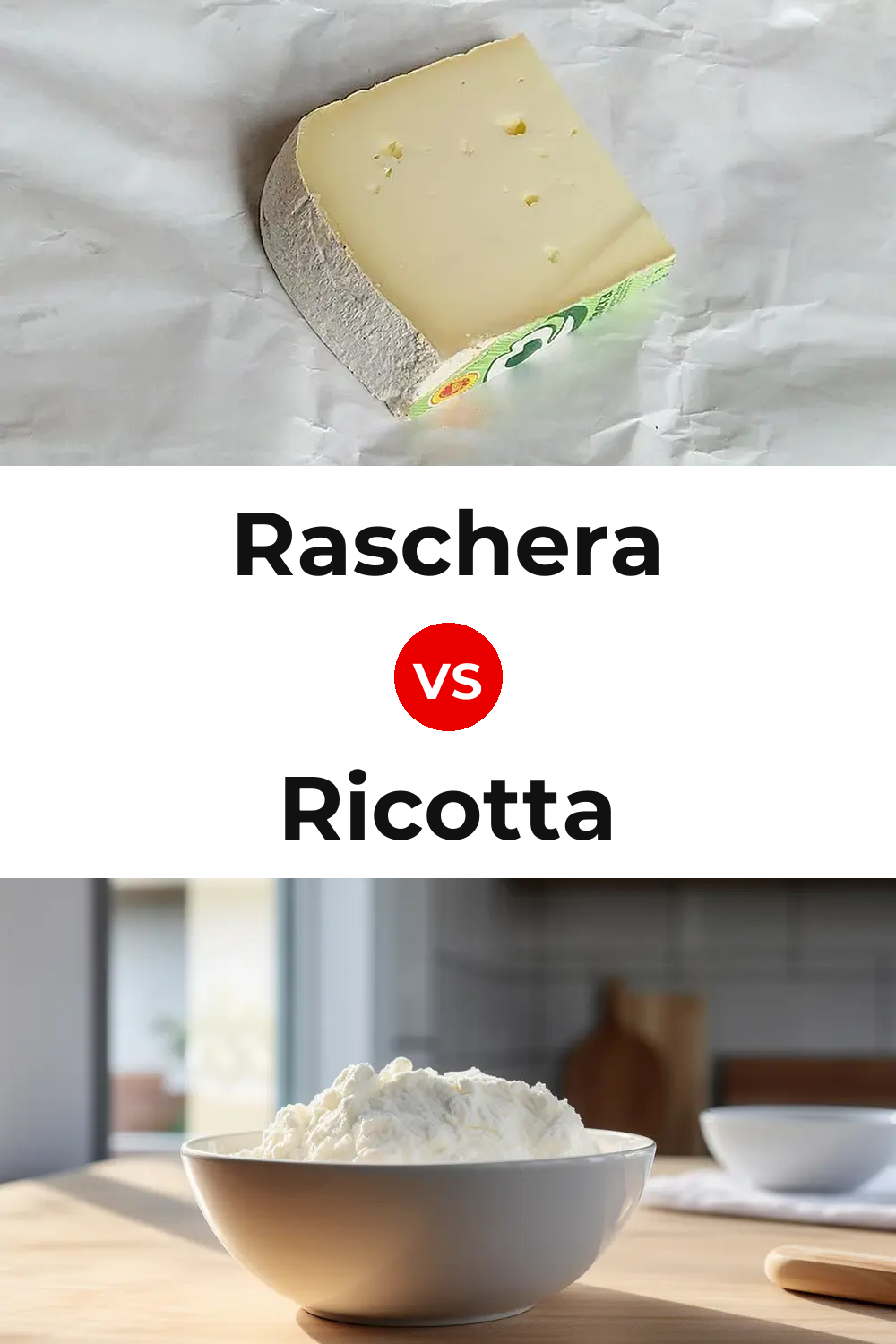 Raschera Cheese vs Ricotta Cheese Pinterest comparison
