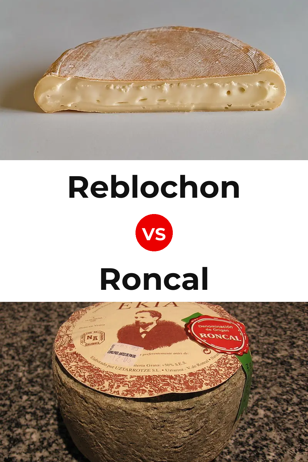 Reblochon Cheese vs Roncal Cheese Pinterest comparison