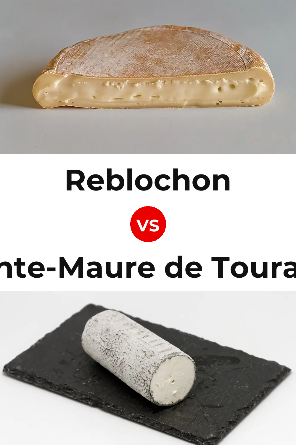 Reblochon Cheese vs Sainte-Maure de Touraine Cheese Pinterest comparison