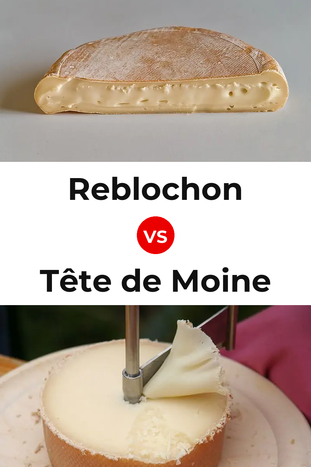 Reblochon Cheese vs Tête de Moine Cheese Pinterest comparison