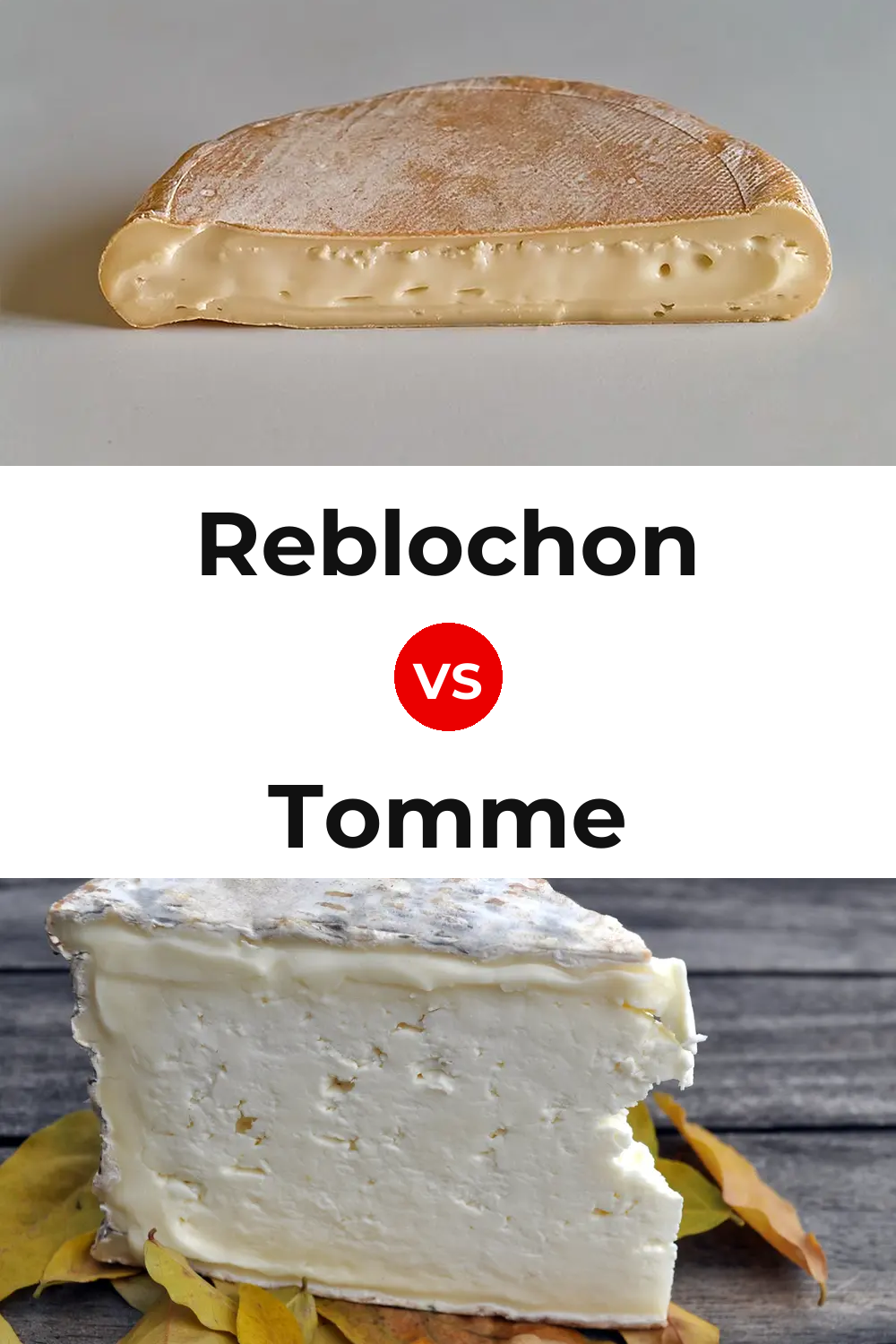 Reblochon Cheese vs Tomme Cheese Pinterest comparison