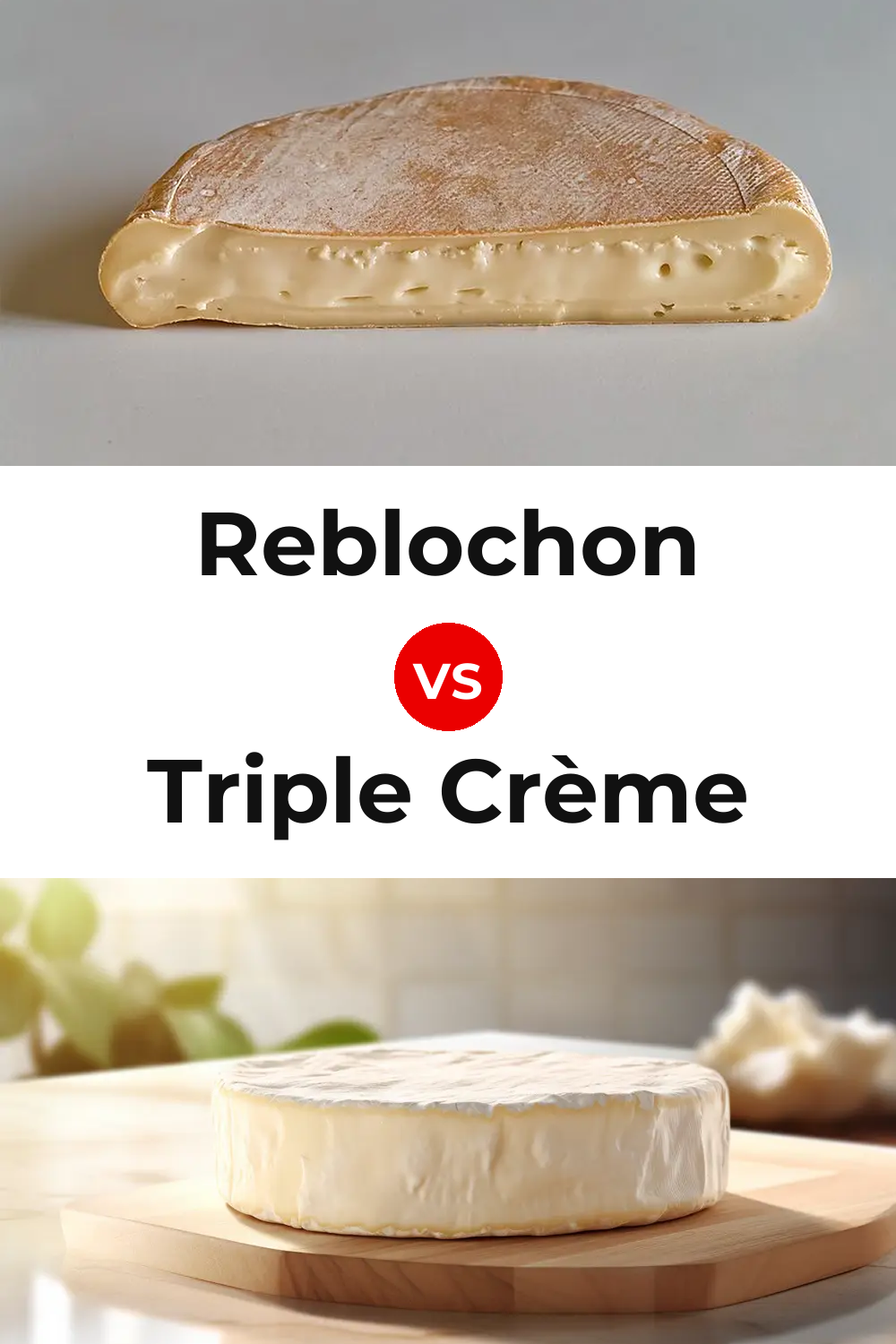 Reblochon Cheese vs Triple Crème Cheese Pinterest comparison