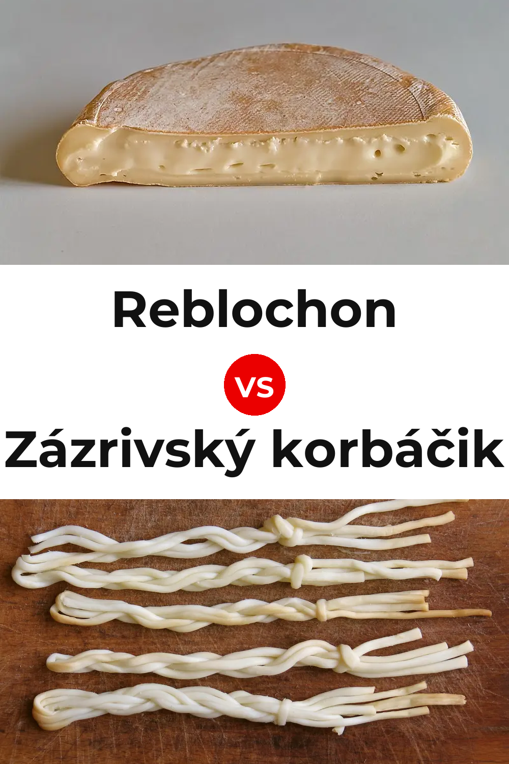 Reblochon Cheese vs Zázrivský korbáčik Cheese Pinterest comparison