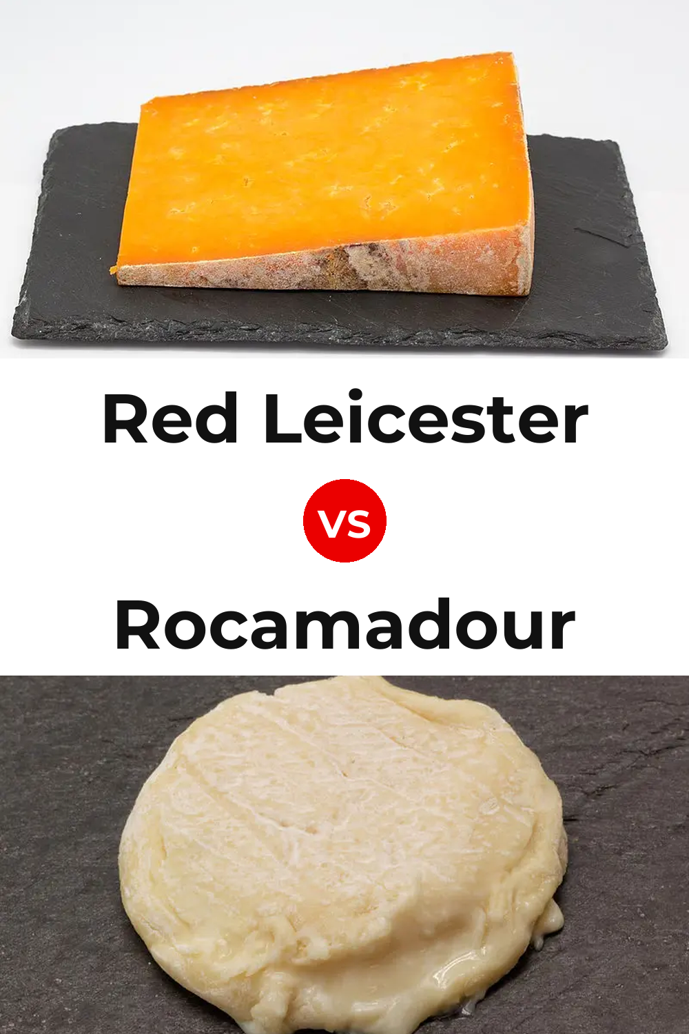 Red Leicester Cheese vs Rocamadour Cheese Pinterest comparison